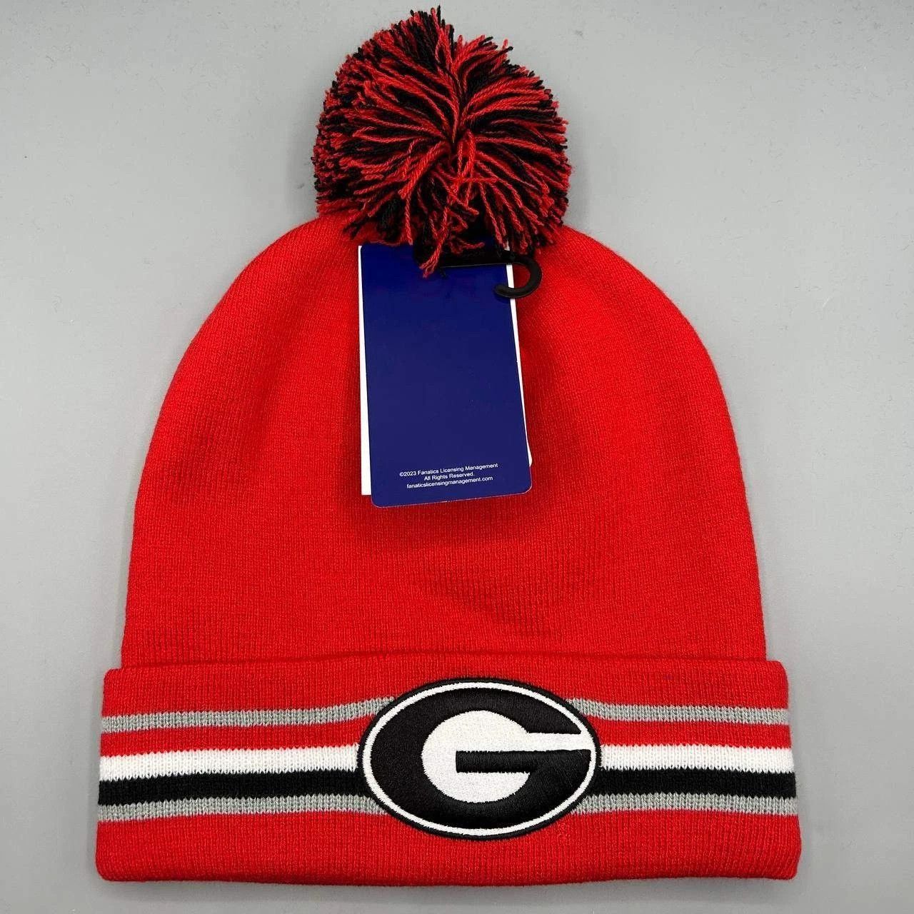 Nike Georgia Bulldogs x Nike Hat Men Cuffed Beanie Pom Pom Cap Size ONE SIZE - 1 Thumbnail