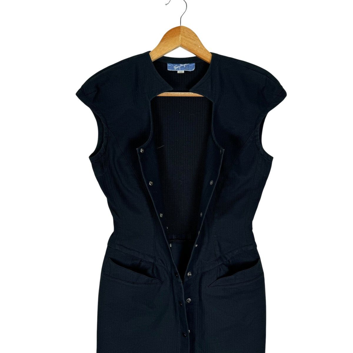 Thierry Mugler 🌟THIERRY MUGLER DRESS SNAP BUTTON SLEEVELESS Size S / US 4 / IT 40 - 9 Thumbnail