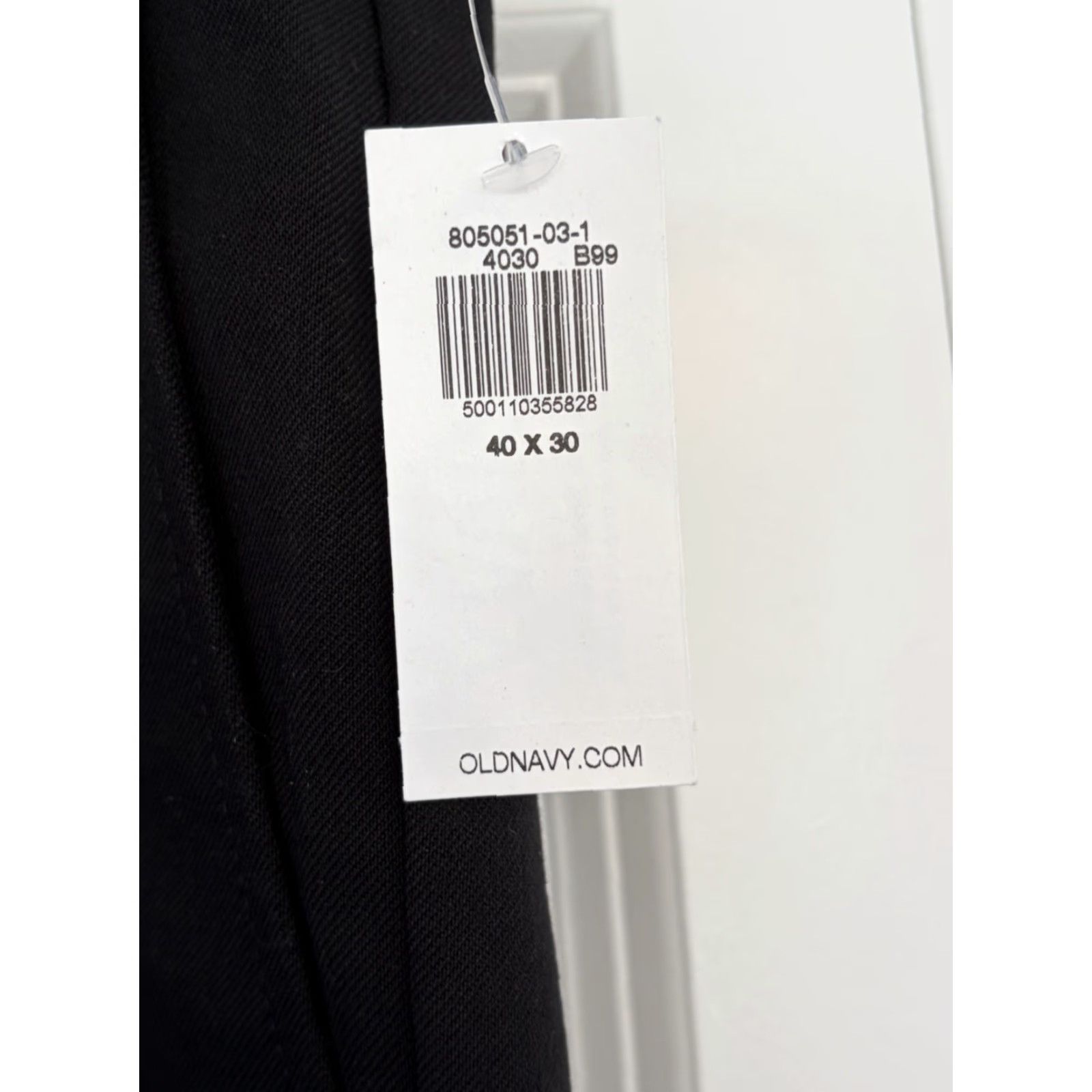 Old Navy NWT Old Navy Athletic Black Dress Pants Mens 40x30 Flat Front Straight Leg Pockets Polyester Rayon Spandex Button Zip Slim Fit Dress Pants Size US 40 / EU 56 - 4 Thumbnail