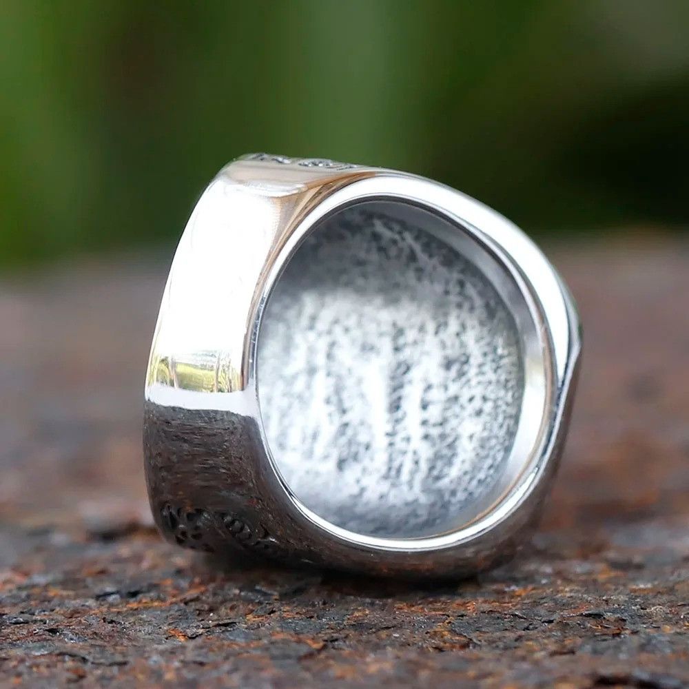 Jewelry Turkish Signet Ring Streetwear Jewelry Fashion Gift Size ONE SIZE - 7 Thumbnail