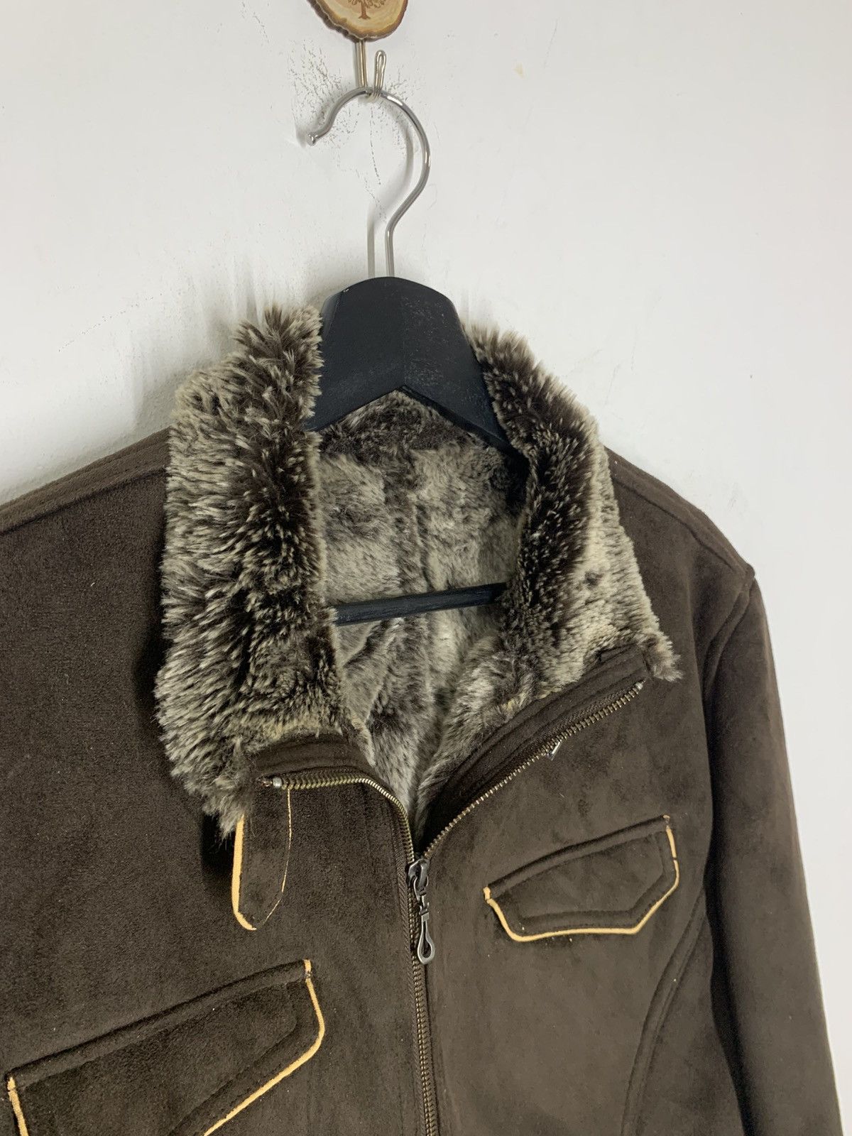 Hysteric Glamour Moleskin Japanese Brand Male & Co. Faux Fur Jacket Size US M / EU 48-50 / 2 - 5 Thumbnail