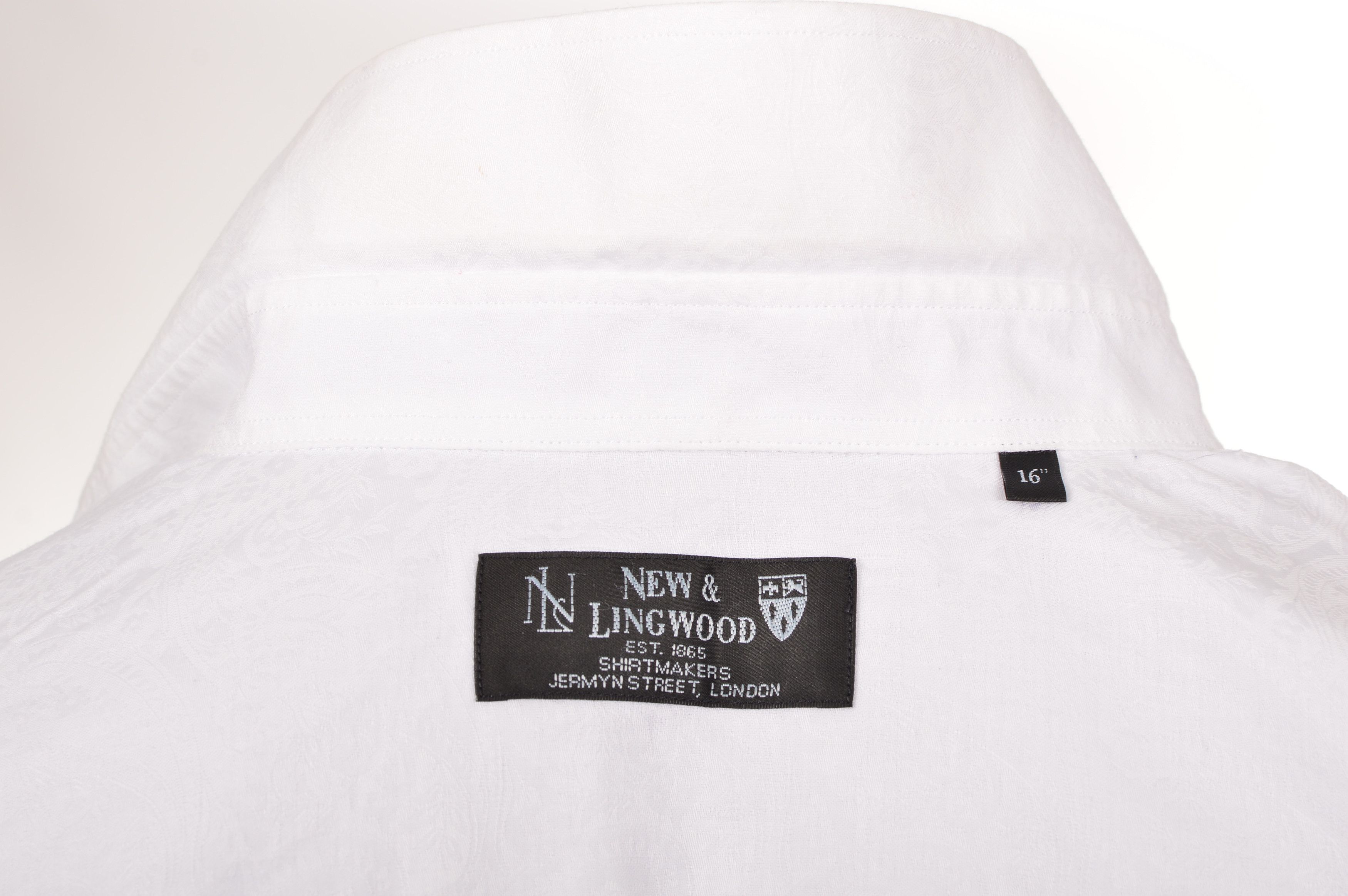 New & Lingwood New & Lingwood White Paisley Pattern Cufflinks Button Shirt Size US L / EU 52-54 / 3 - 6 Thumbnail