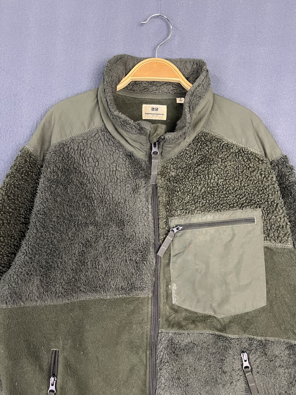 Engineered Garments × Uniqlo F/W 2019 Engineered Garments Uniqlo Patchwork Fleece Jacket Size US M / EU 48-50 / 2 - 3 Thumbnail