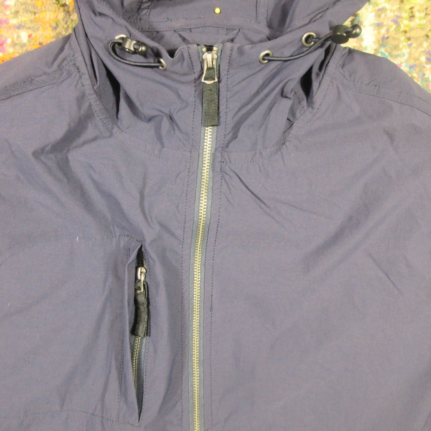 Brixton Brixton Utility Parka Jacket Men M Full Zip Hooded Lightweight Nylon Parka Blue Regular Fit Size US M / EU 48-50 / 2 - 4 Thumbnail