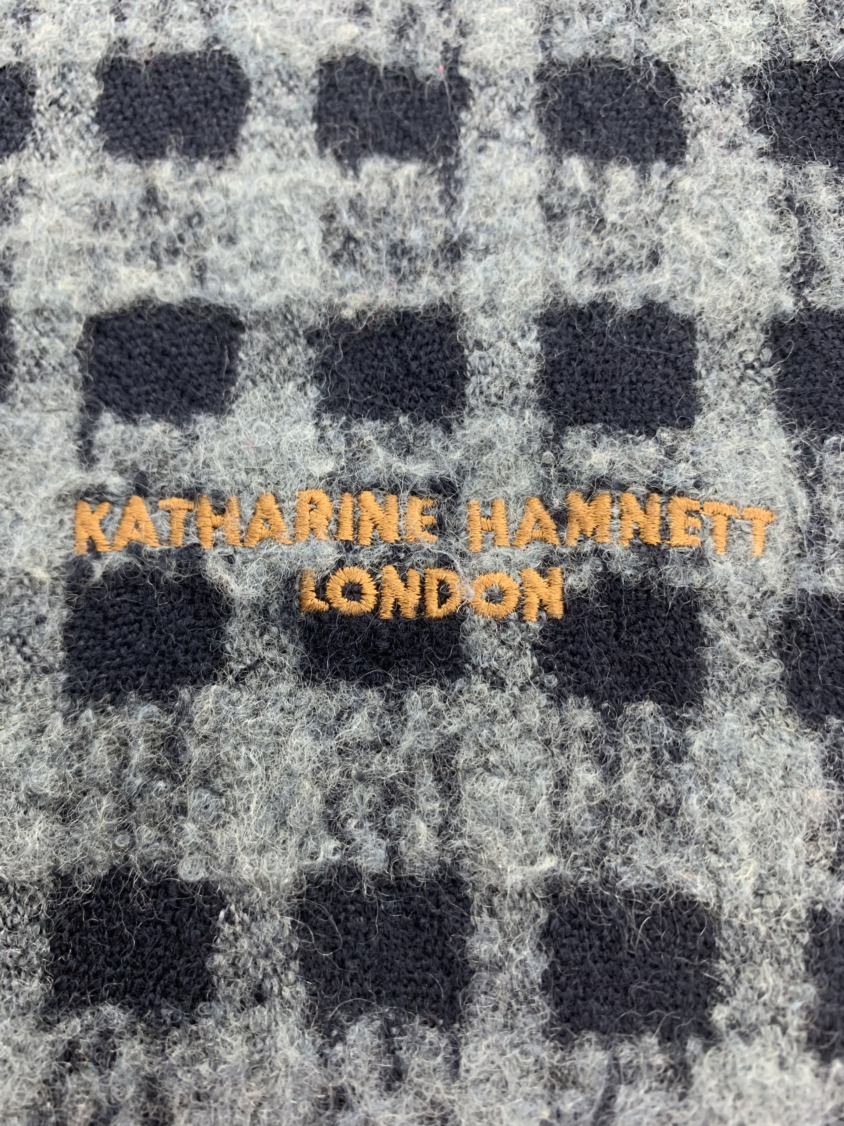 Katharine Hamnett London Katharine Hamnett Scarf Wool Muffler Neck Wrap BL3182 Size ONE SIZE - 4 Thumbnail