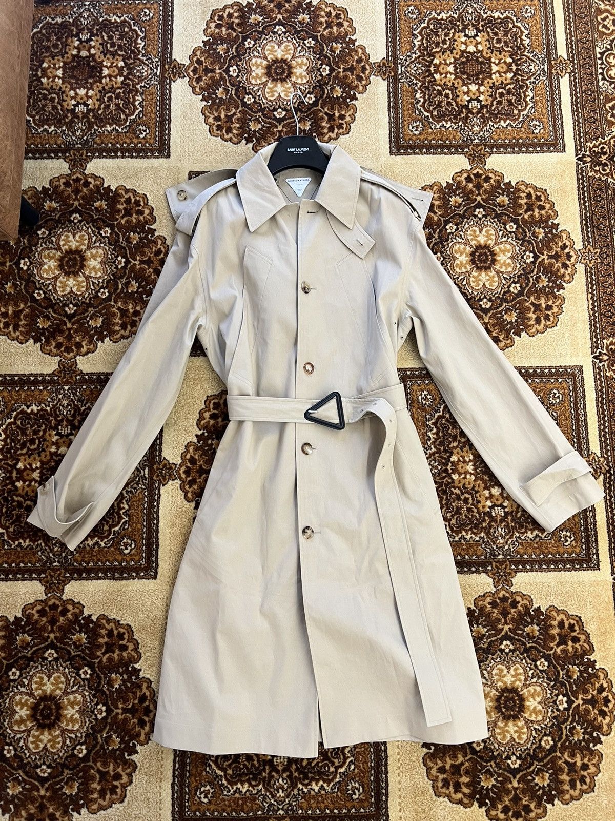 Bottega Veneta BOTTEGA VENETA Double-Breasted Trench Coat Size US L / EU 52-54 / 3 - 12 Thumbnail