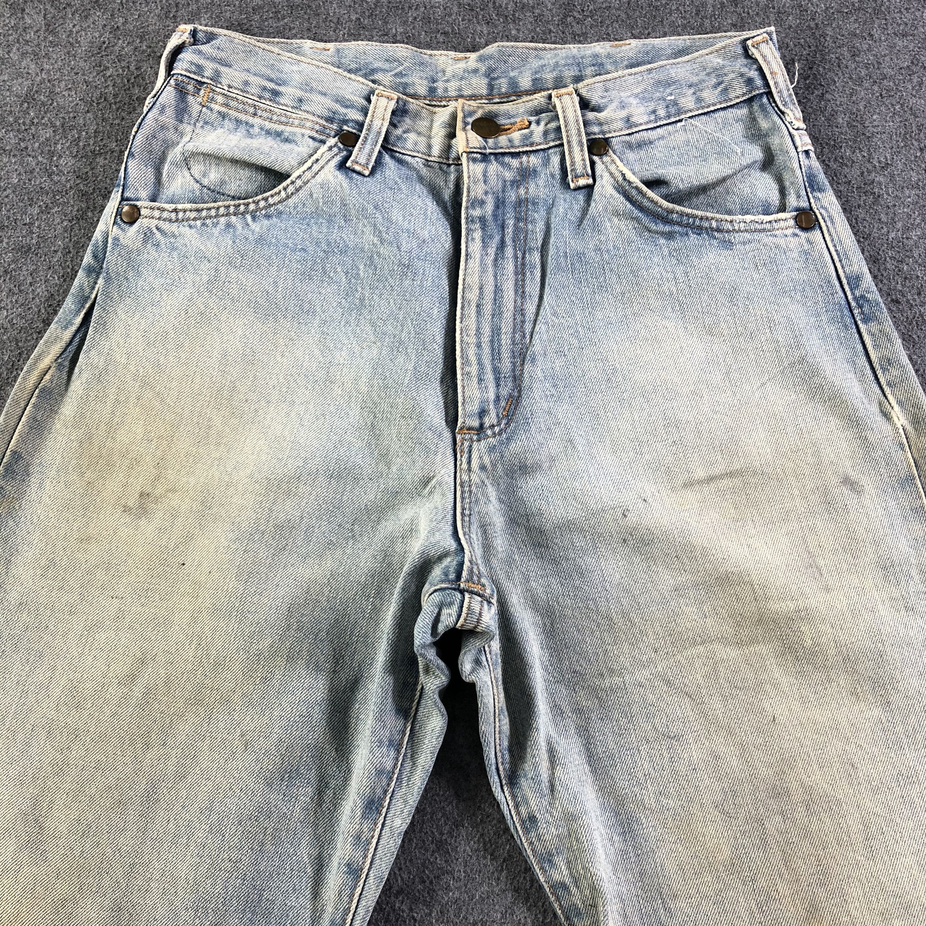Vintage Vintage Light Wash Wrangler Redline Jeans-J2943 Size US 29 - 3 Thumbnail