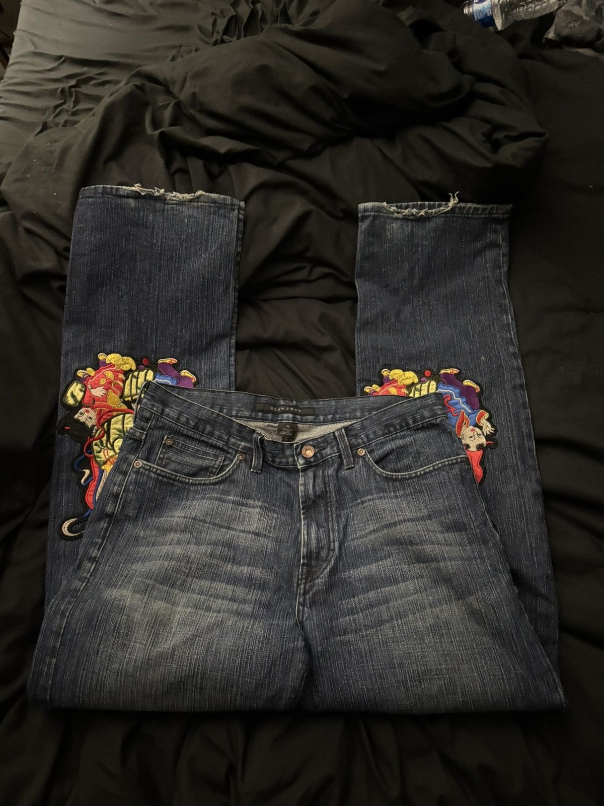Other Japanese Embroidery Skater Jeans Size US 35 - 5 Thumbnail