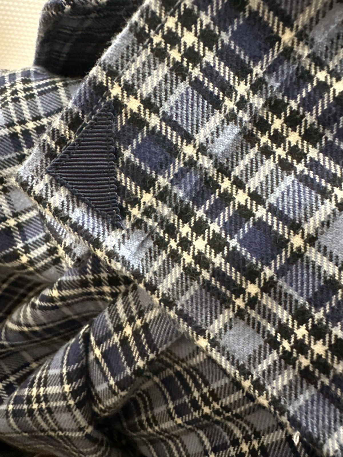 UNTUCKit UNTUCKit Pio Cesare flannel shirt blue plaid Size US XL / EU 56 / 4 - 4 Thumbnail