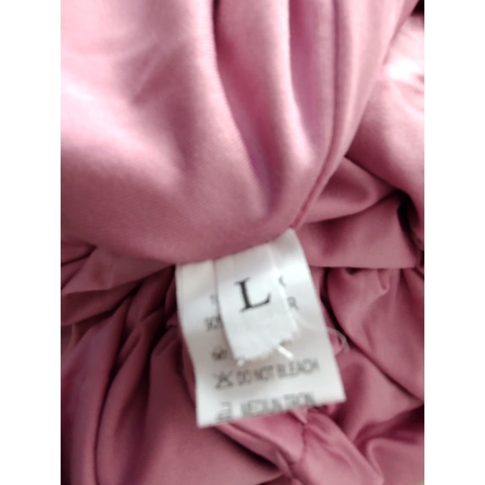 Vintage VINTAGE: No (omit) Royal Blue Off the Shoulder Rushed Bodycon Women's Pink Dress L - note: remove extra words to fit rules. Size L / US 10 / IT 46 - 6 Thumbnail