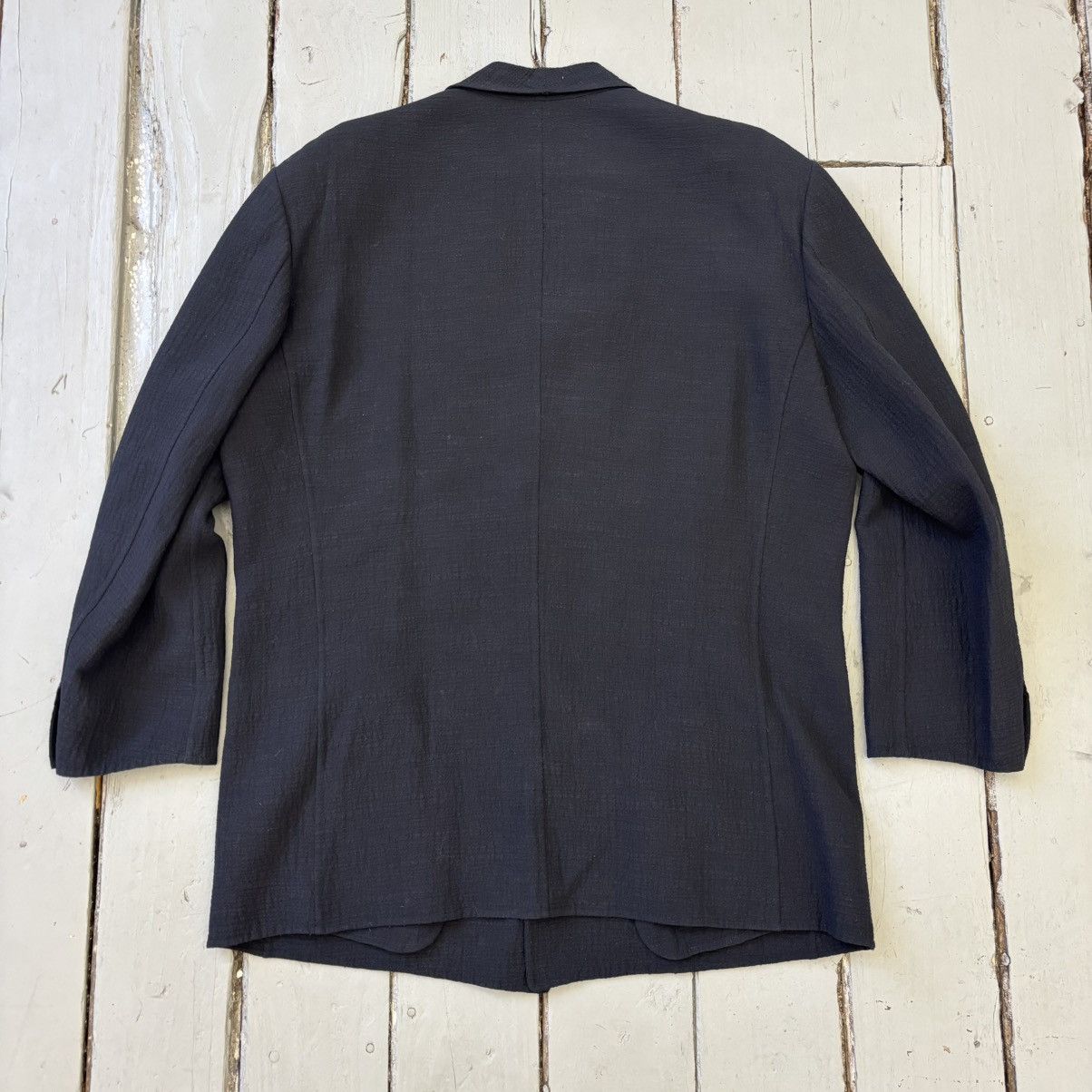 Issey Miyake Wool-Silk Crepe Jacket Size US XL / EU 56 / 4 - 5 Thumbnail