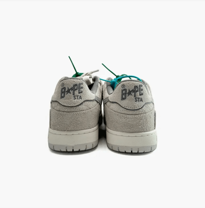 Bape BAPE Bapesta Low "Light Grey" / "Grey Suede Star" Size US 9 / EU 42 - 9 Thumbnail