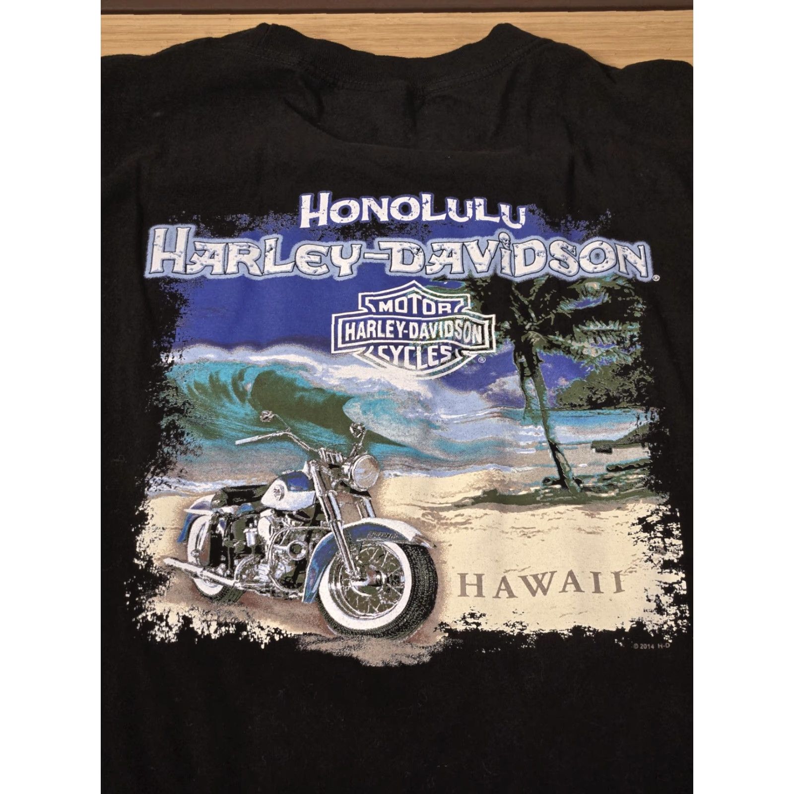 Harley Davidson Harley-Davidson Shirt Mens 2XL Black Honolulu Hawaii Motorcycle Beach Graphic 2014 Size US XXL / EU 58 / 5 - 5 Thumbnail