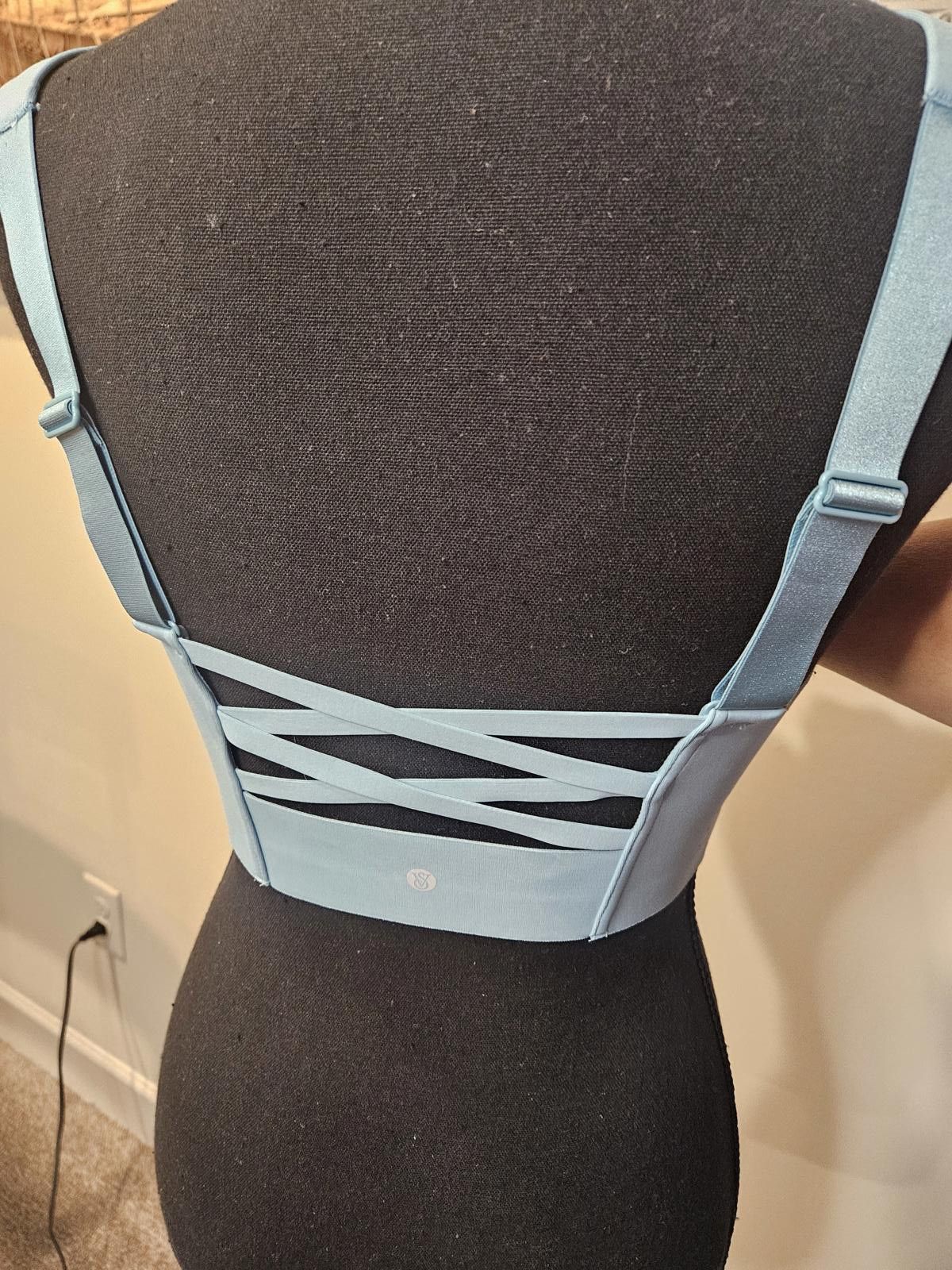 Designer Nwt VSX High-Performance Sports Bra with Zip Closure Size ONE SIZE - 2 Thumbnail