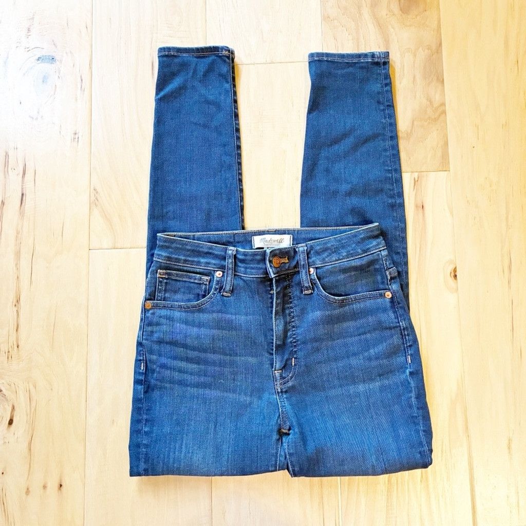 Madewell Madewell Curvy High Waist Skinny Jeans Sz 24 Dark Wash Denim Size 24" / US 00 / IT 34 - 8 Thumbnail