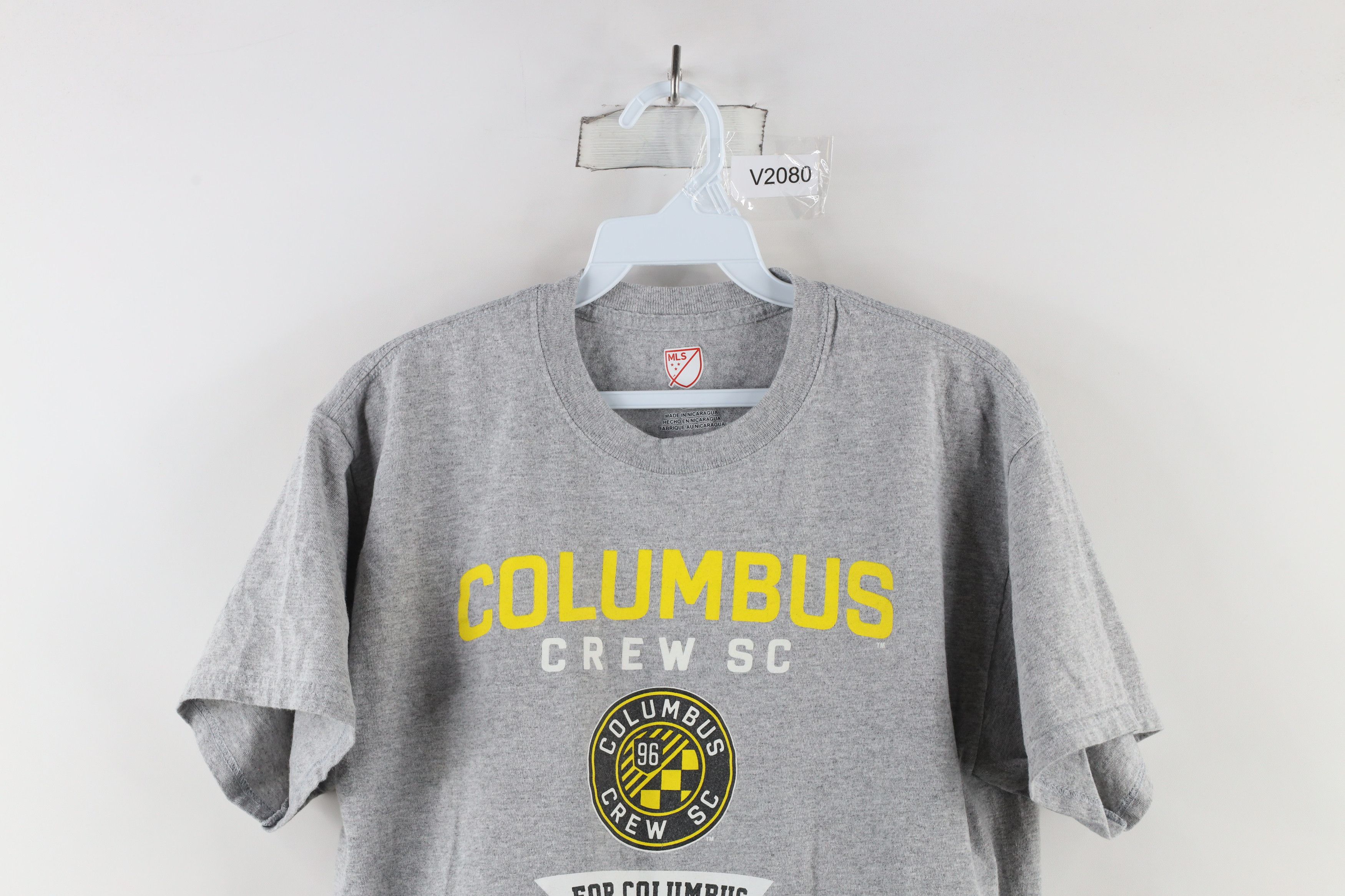 Vintage MLS Soccer Out Columbus Crew SC Short Sleeve T-Shirt Gray Size US M / EU 48-50 / 2 - 2 Thumbnail