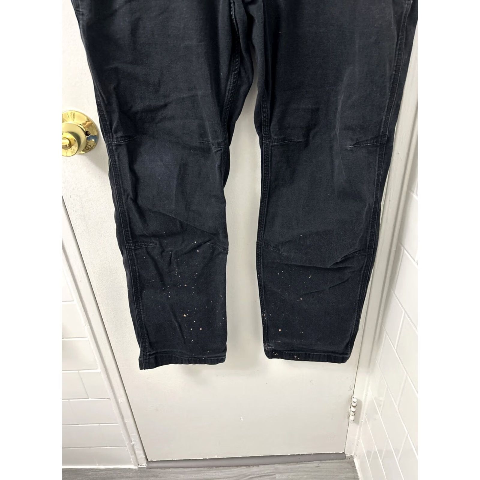 Carhartt VINTAGE Carhartt Work Pants Mens 38x30 Black Straight Fit Rugged Flex Canvas 102821-001 Size US 38 / EU 54 - 3 Thumbnail