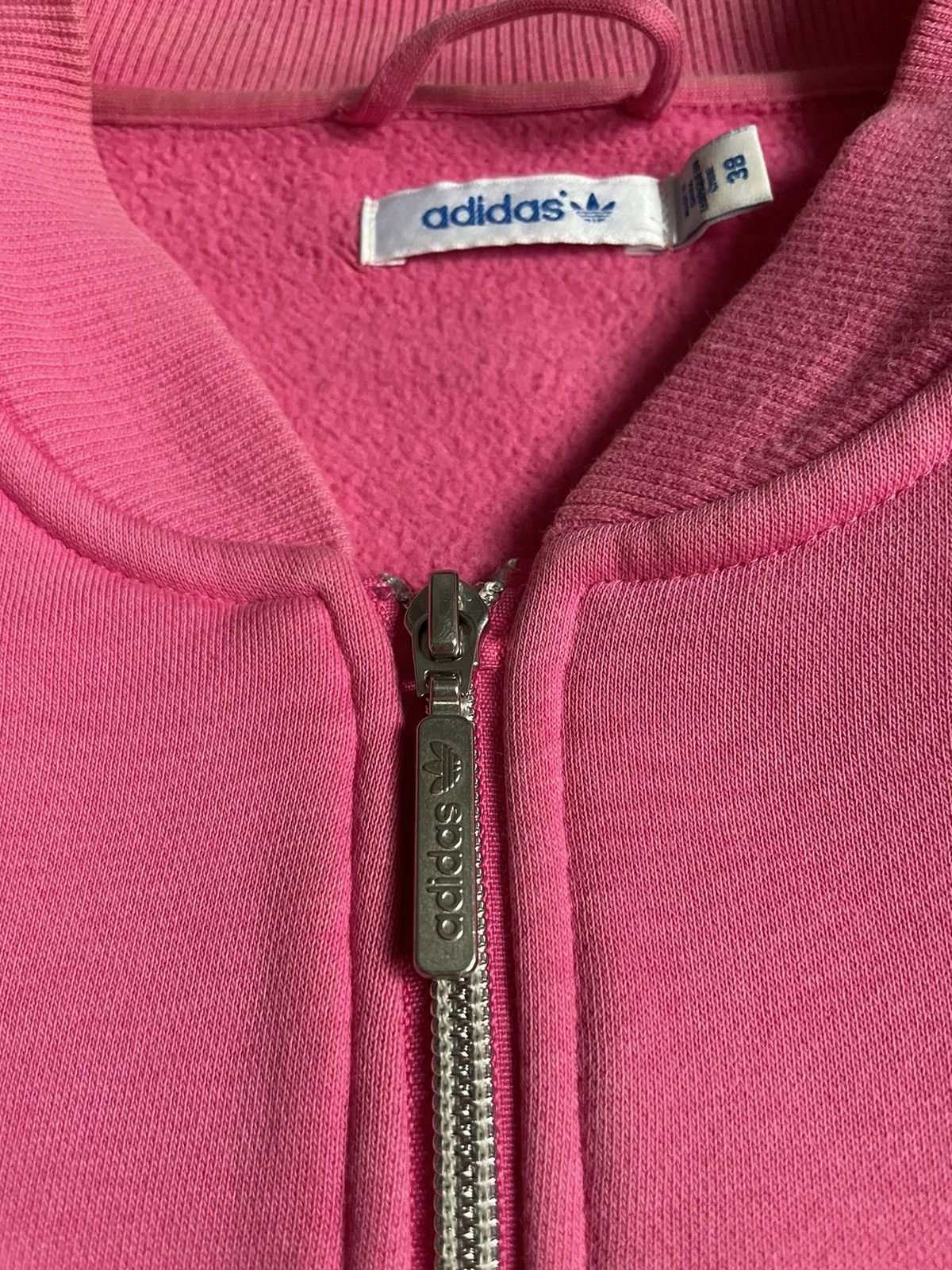 Adidas Vintage Y2K Adidas 00’s Pink Track Jacket SWAG Big Logo RARE Size US M / EU 48-50 / 2 - 8 Thumbnail