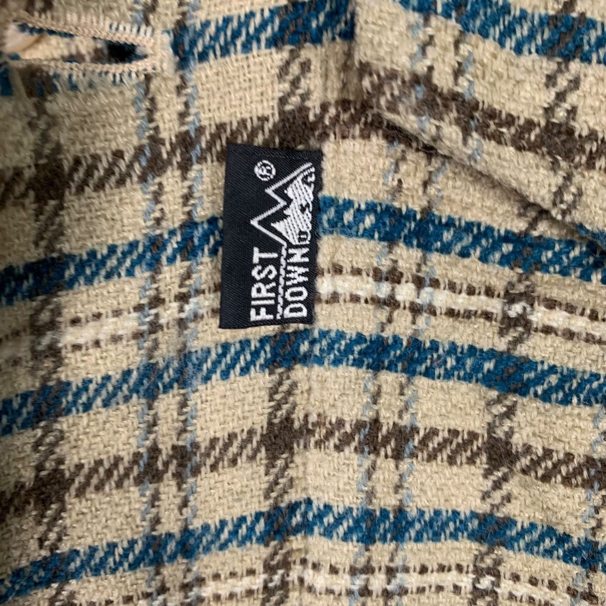 Japanese Brand FIRST DOWN Small Checked Casual Flannel Jacket #0905-C40 Size US M / EU 48-50 / 2 - 13 Thumbnail