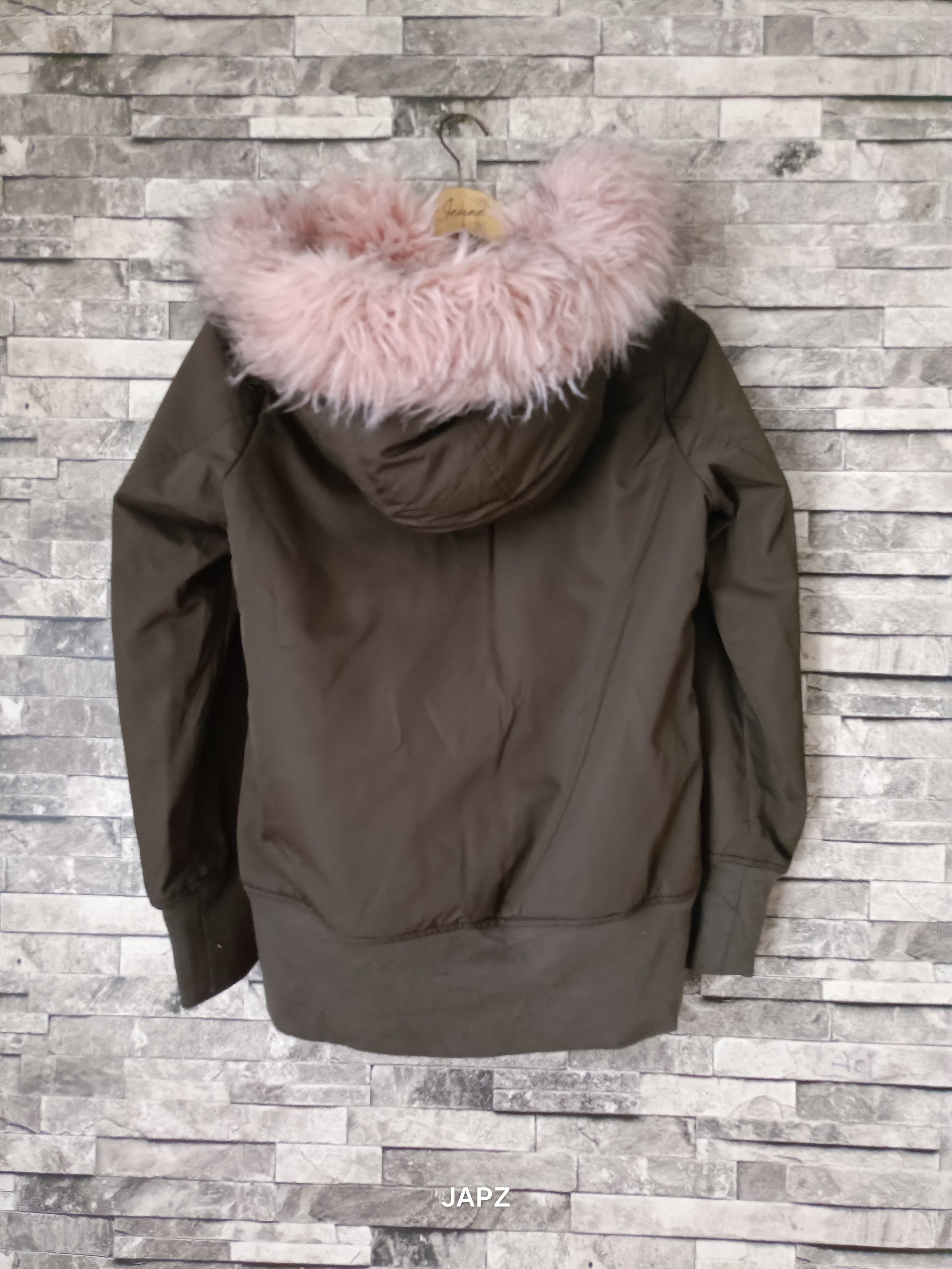 Japanese Brand Rady fluffy faux fur hybrid bomber jacket Size ONE SIZE - 5 Thumbnail