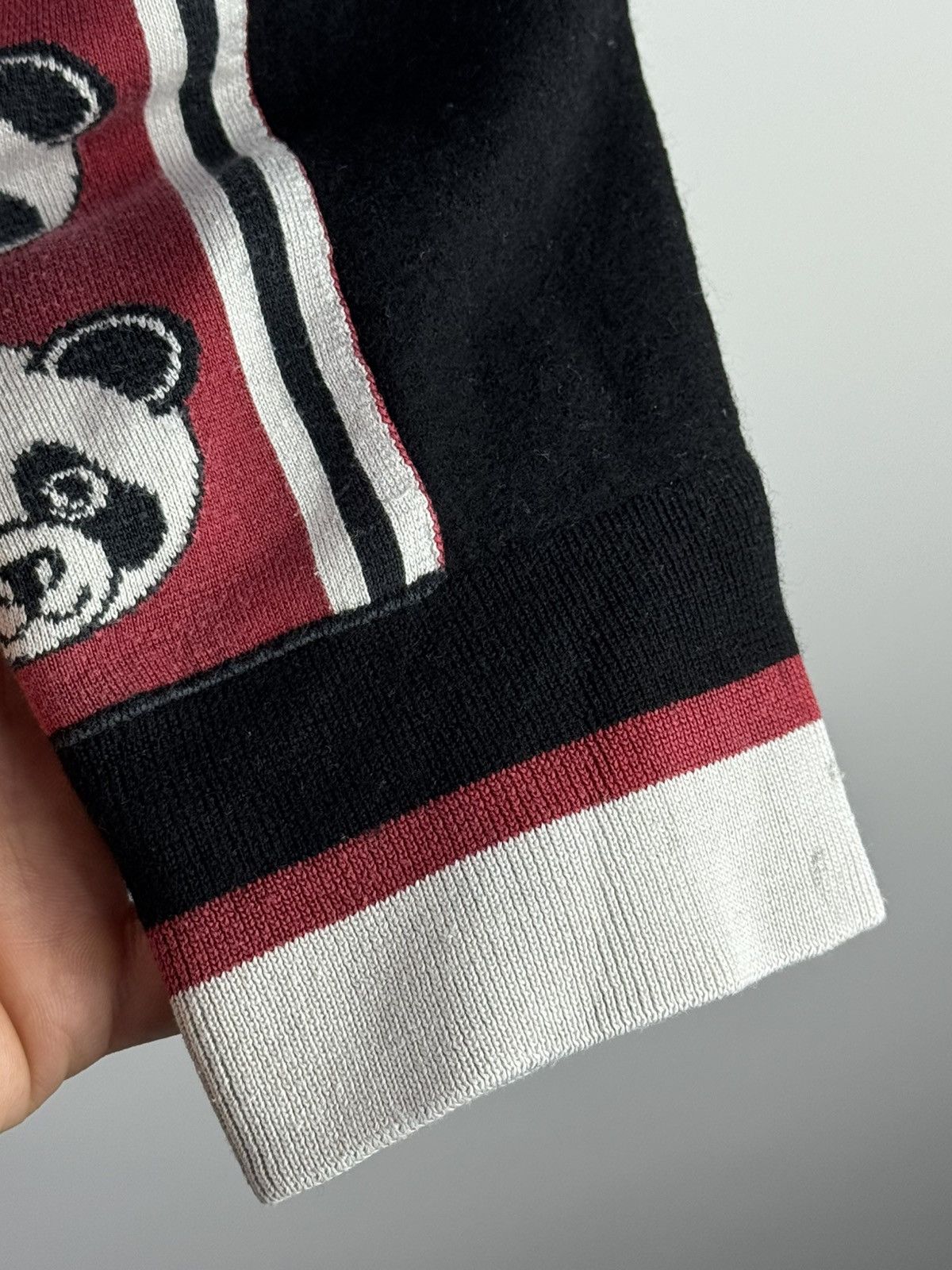Dolce & Gabbana Dolce & Gabbana Panda Wool Khit Hoodie Black Size US S / EU 44-46 / 1 - 10 Thumbnail