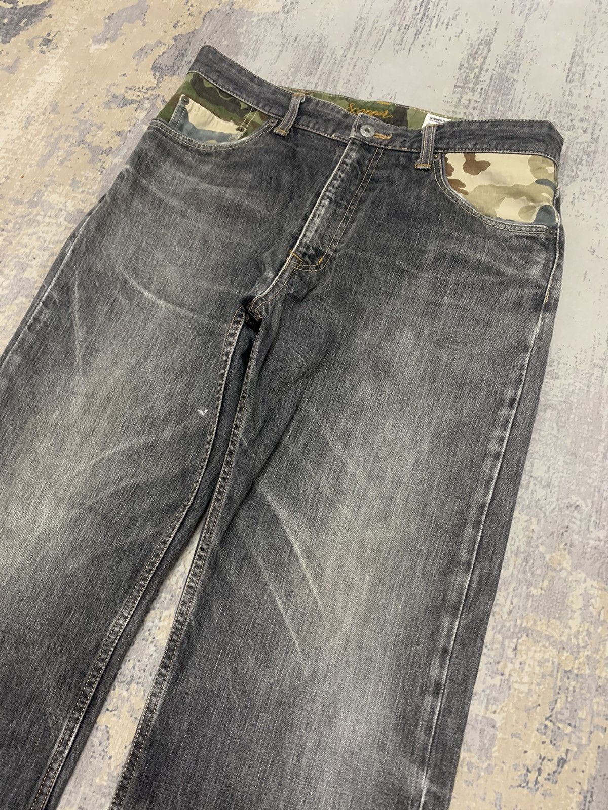 FDMTL JAPAN Fundamental Faded Baggy Jeans Size US 34 / EU 50 - 3 Thumbnail