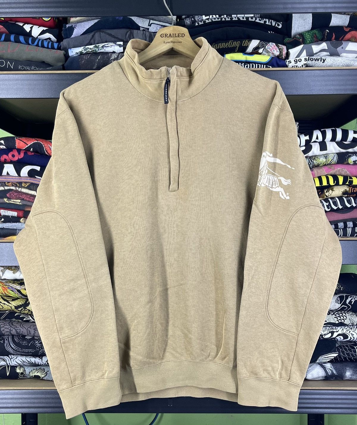 Burberry Burberry London Sweatshirt Half Zipper Size US L / EU 52-54 / 3 - 1 Thumbnail