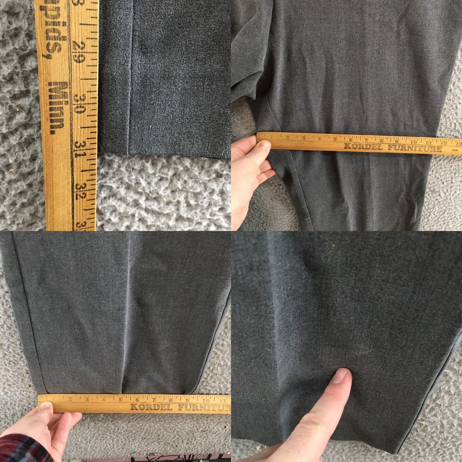 Kenneth Cole Kenneth Cole Dress Pants Womens 12 Gray Hi-Rise Bootcut Trouser Casual Dressy Formal Size 34" / US 12 / IT 48 - 8 Thumbnail