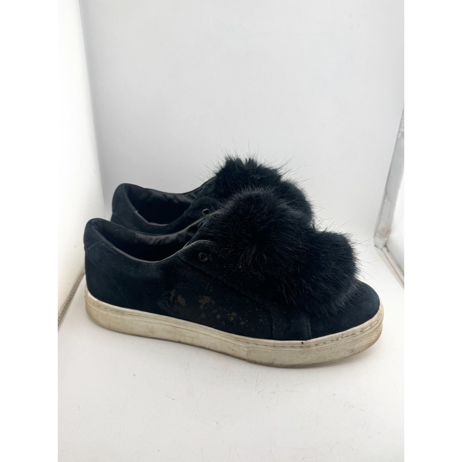 Sam Edelman Sam Edelman Leya black Sneakers shoes faux fur pom pom Women Size US 11 / IT 41 - 8 Thumbnail