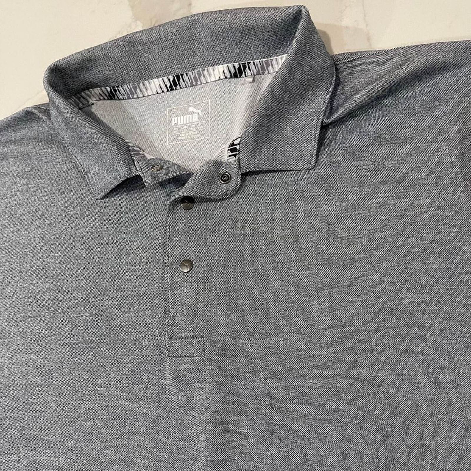 Puma Puma Grill To Green Golf Polo Gray Button Snap Men’s XXL Size US XXL / EU 58 / 5 - 2 Thumbnail
