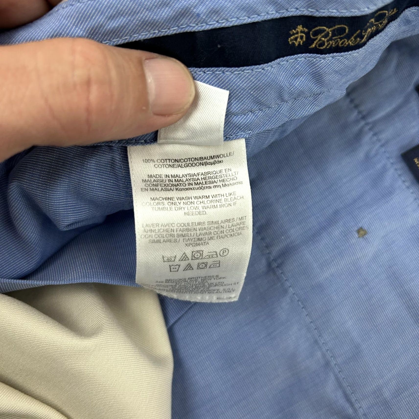 Brooks Brothers Brooks Brothers Pants Mens 38x30 Khaki Advantage Chino Clark Lightweight Cuffed Size US 38 / EU 54 - 6 Thumbnail