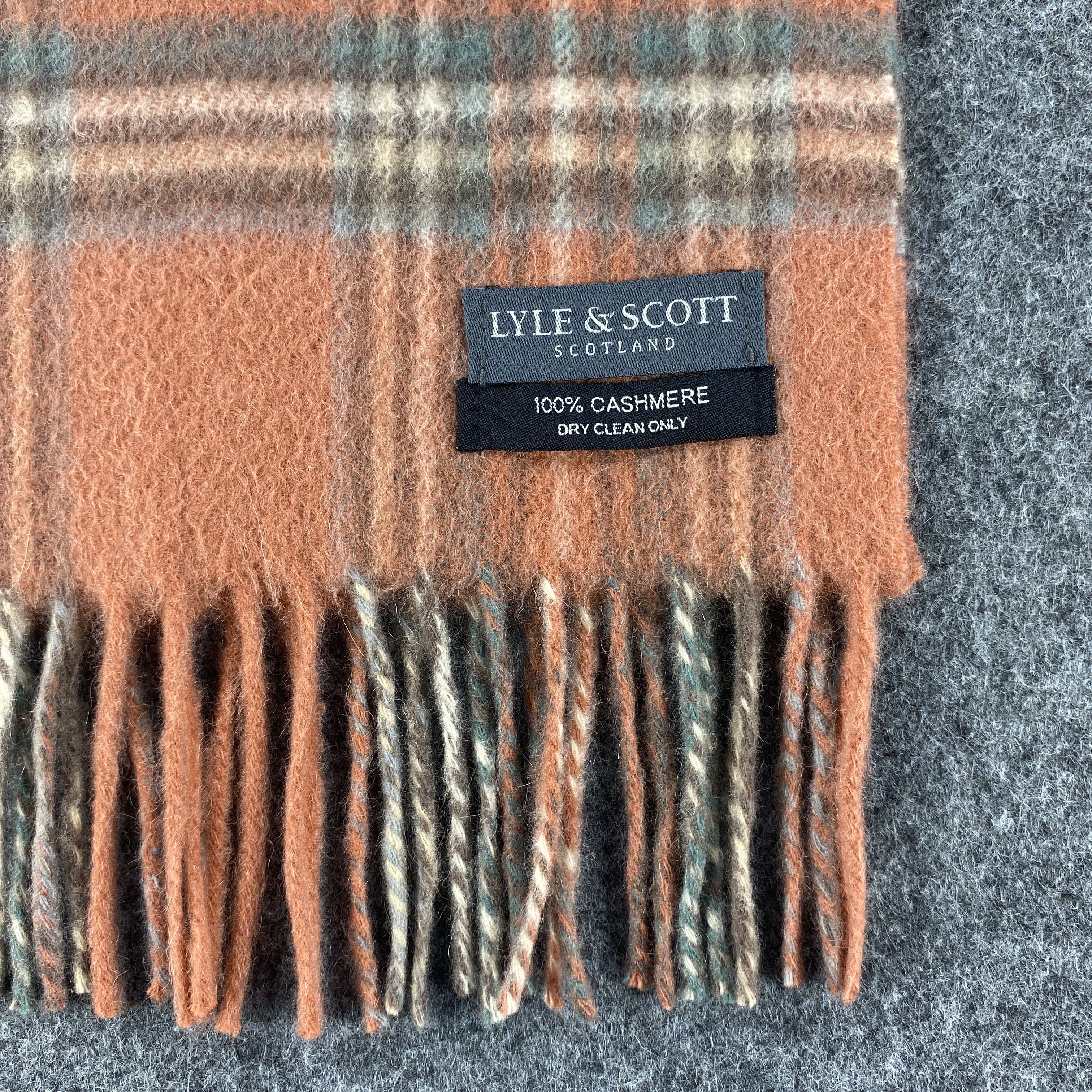 Lyle & Scott × Vintage Lyle & Scott Scarf # Muffler # Neckwear # D479 Size ONE SIZE - 2 Thumbnail