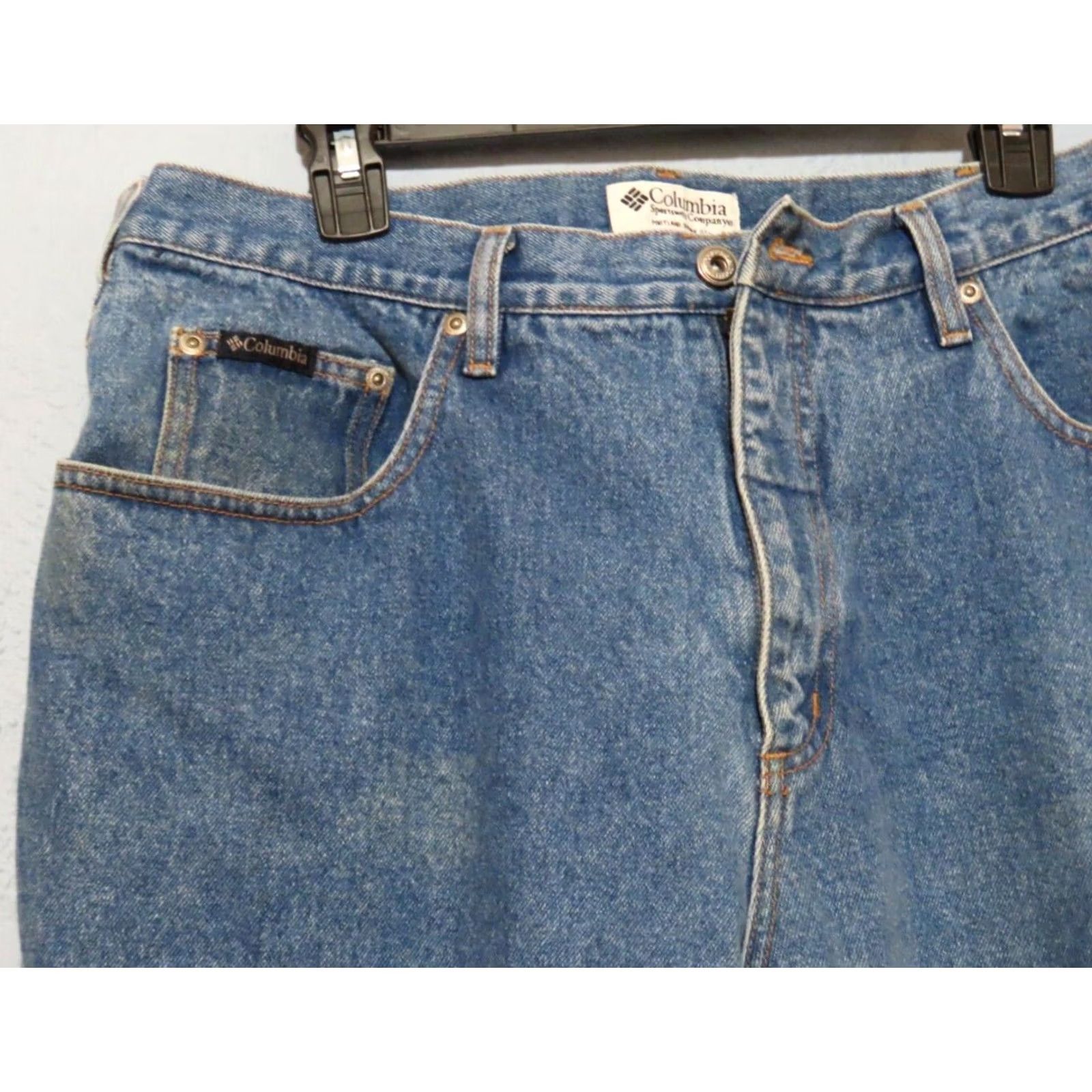 Vintage Columbia Jeans Men 36x32 Straight Blue 30 Inseam Straight Leg Mens Blue Jeans Size US 36 / EU 52 - 4 Thumbnail