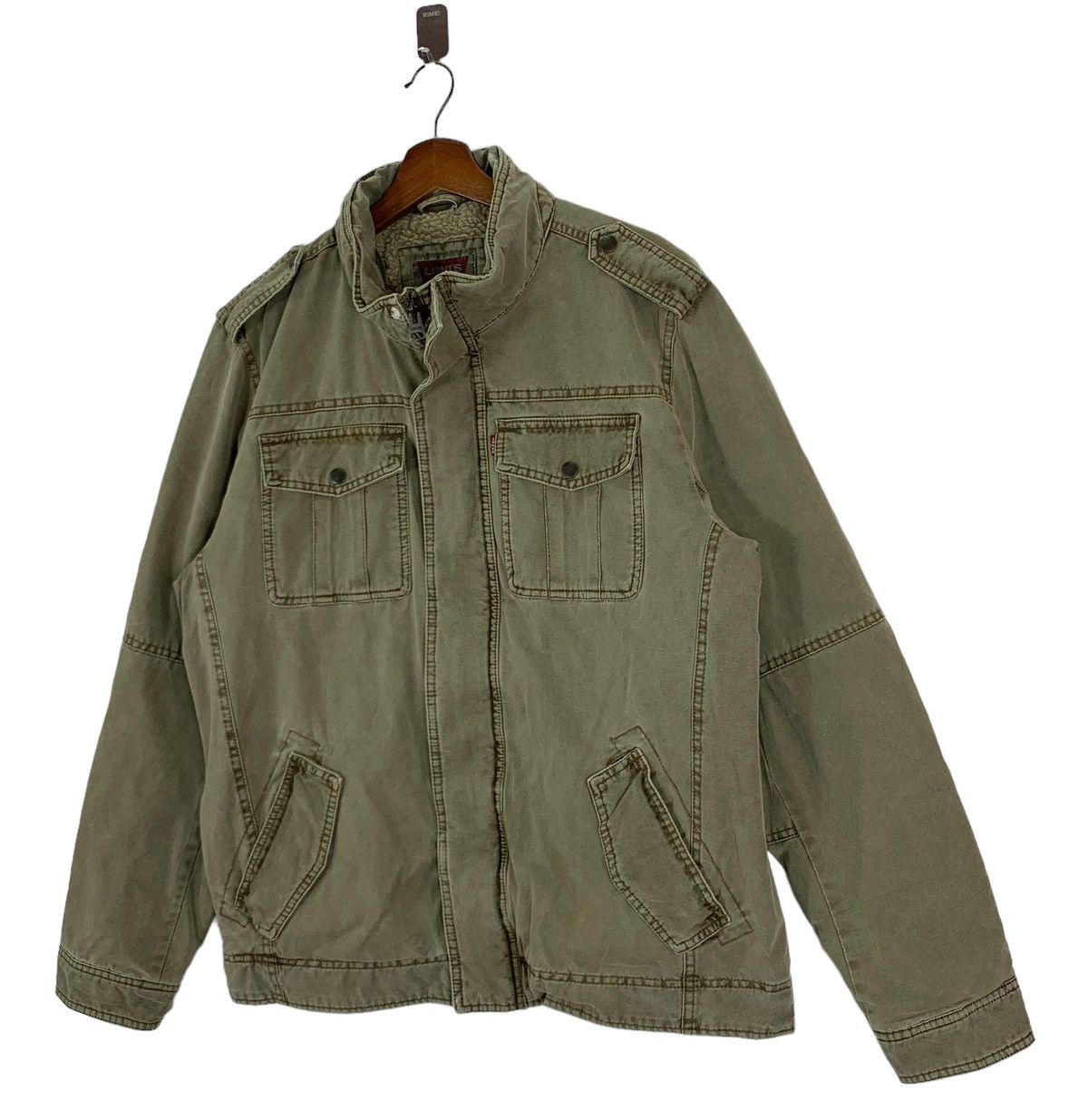 Levi's 🔥🔥VINTAGE LEVIS TRUCKER SHERPA ZIPPER JACKET Size US M / EU 48-50 / 2 - 2 Thumbnail