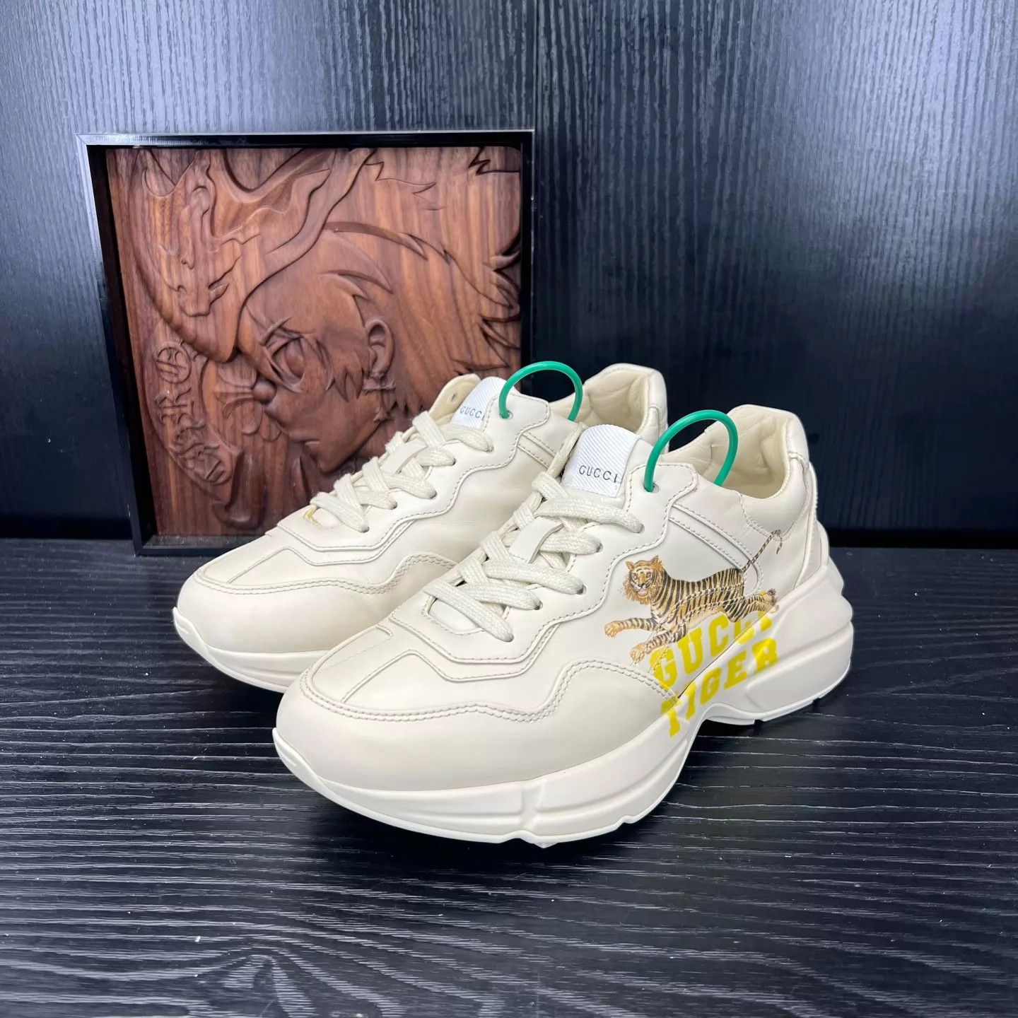Gucci Gucci Rhyton Tiger Print Sneaker Women's 35.5 Size US 5 / IT 35 - 1 Thumbnail