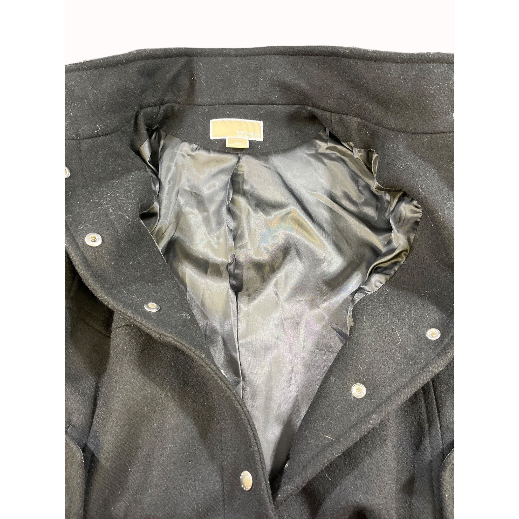 Michael Kors Michael Michael Kors Womens Black Coat Size 12 SKU 6672 Size XL / US 12-14 / IT 48-50 - 4 Thumbnail