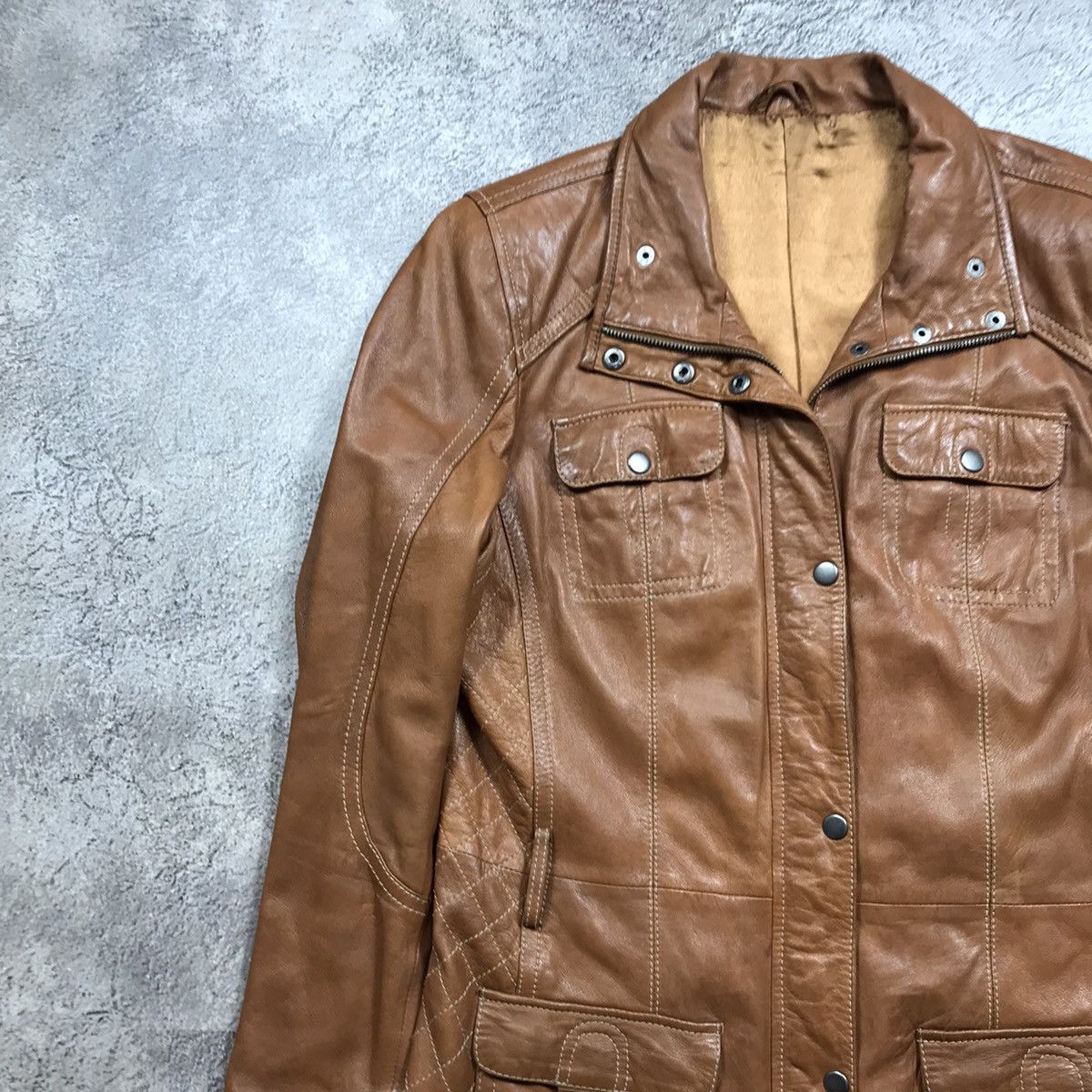 If Six Was Nine VINTAGE Y2K LEATHER JACKET JAPAN NAPOLEON STYLE STREETWEAR Size L / US 10 / IT 46 - 3 Thumbnail