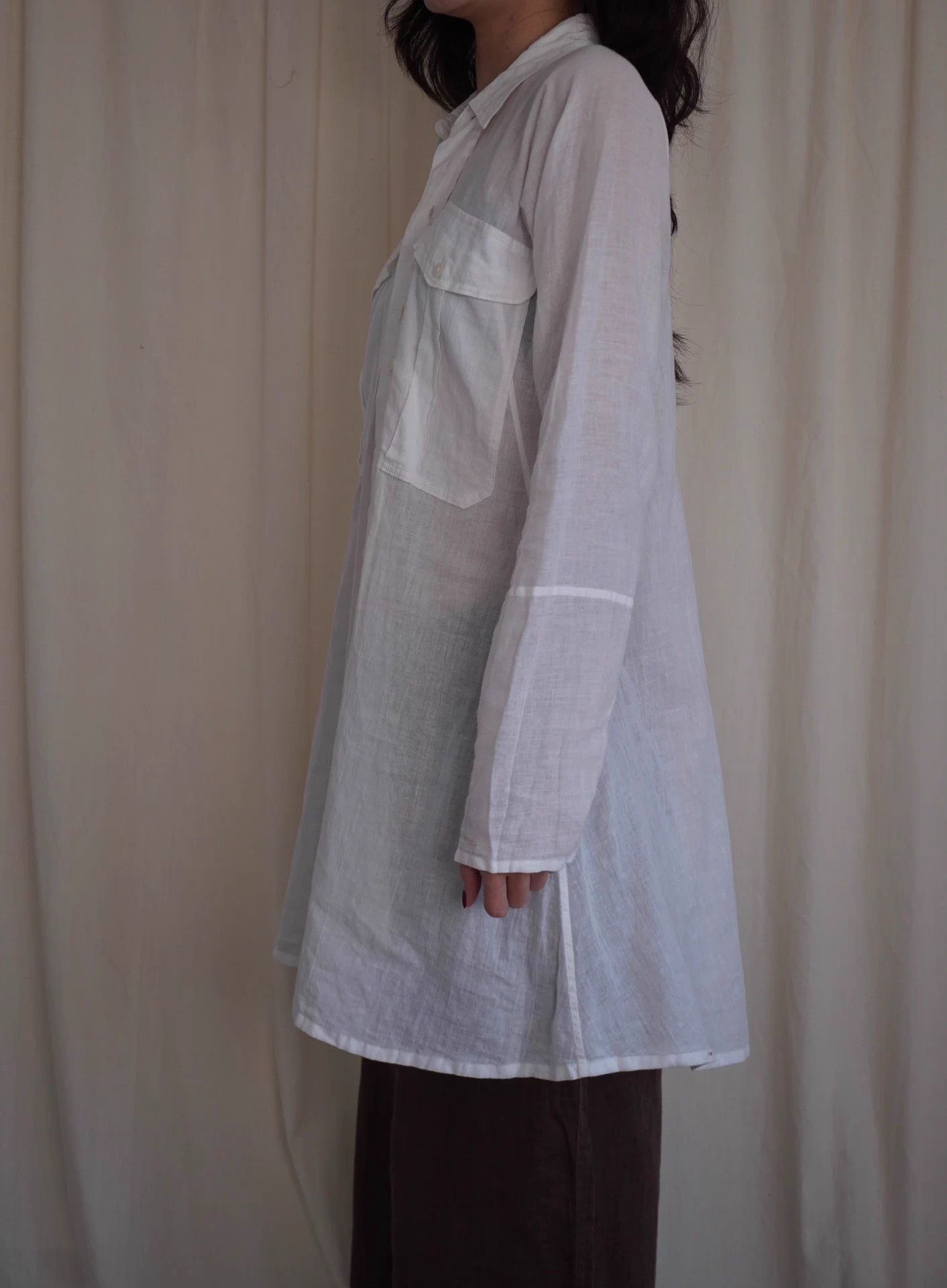 Yohji Yamamoto Yohji Yamamoto 1993ss Cotton Button Shirt Women's S Size S / US 4 / IT 40 - 6 Thumbnail