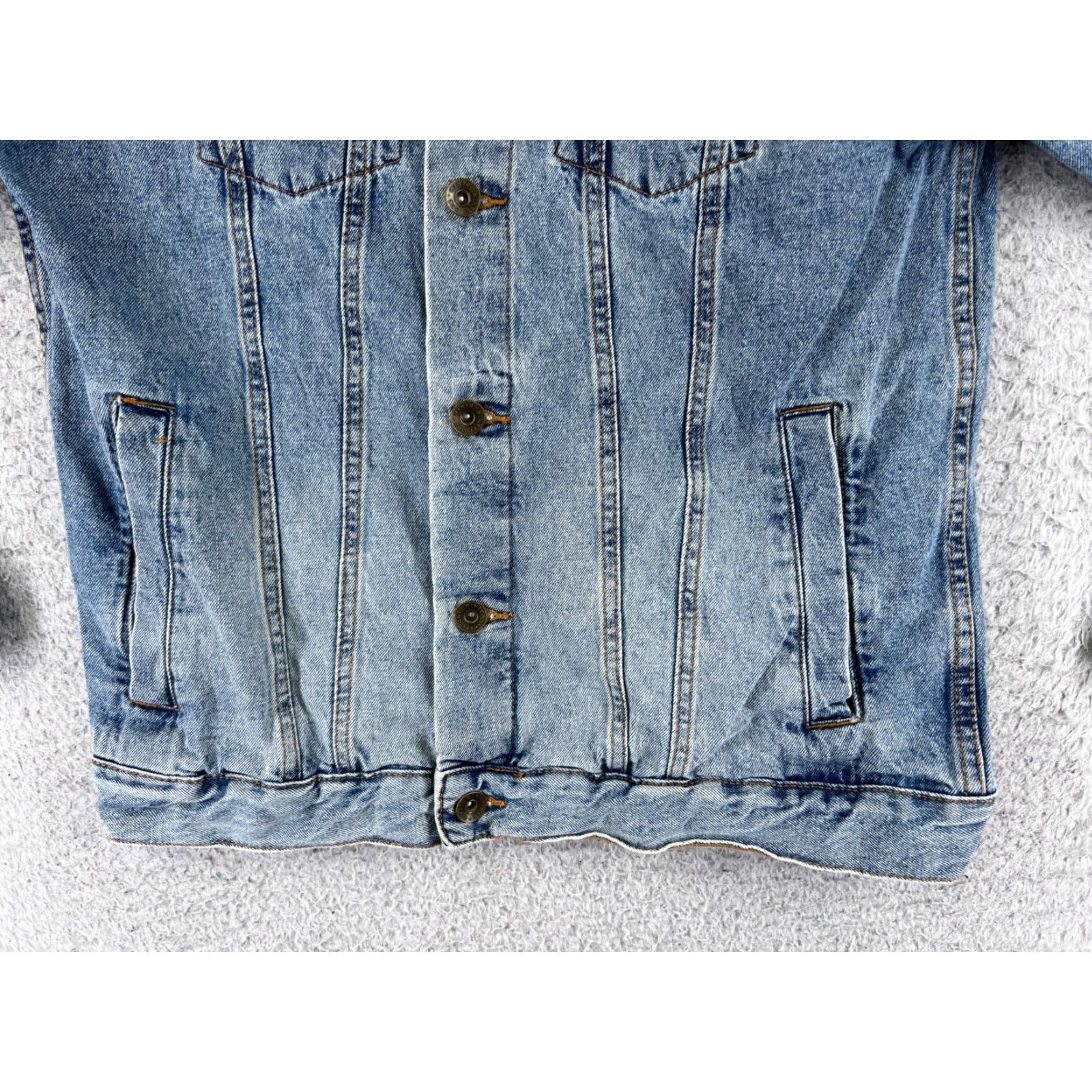 Cotton On VINTAGE 91 Cotton On Jacket Denim Blue Button Up Pockets Women Medium 80s 90s Womens Size M / US 6-8 / IT 42-44 - 5 Thumbnail