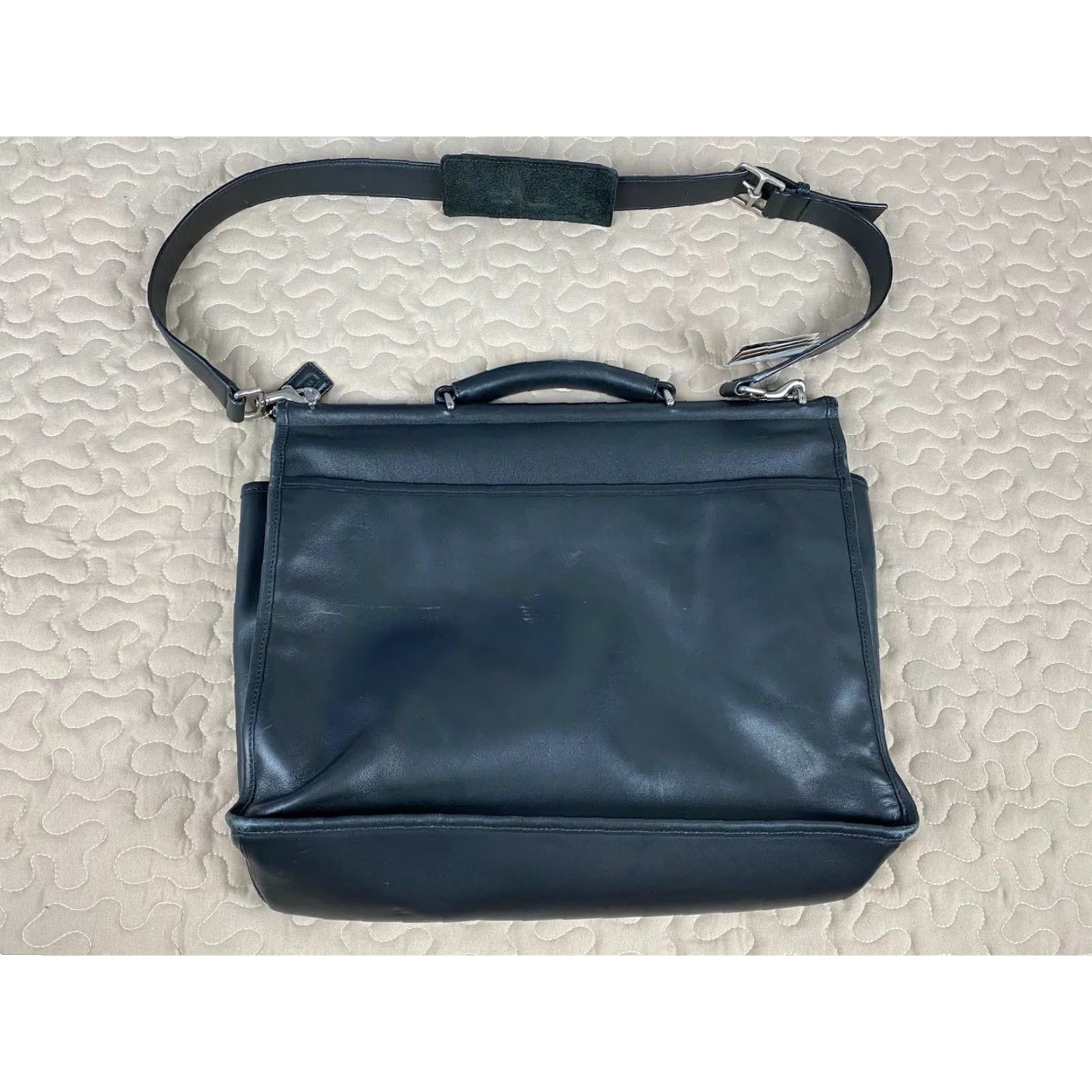 Coach Coach Mens Briefcase Black Leather Laptop Messenger Shoulder Strap Bag New 06456 Size ONE SIZE - 2 Thumbnail