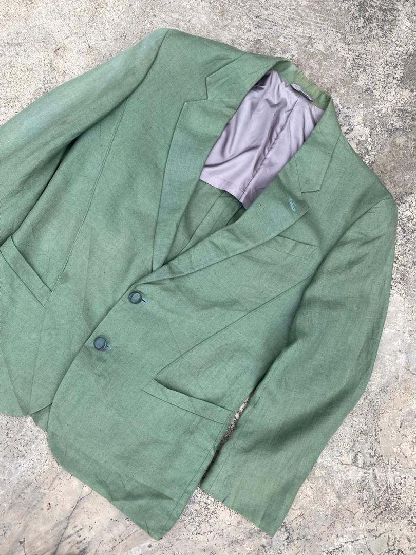 Thierry Mugler Rare Vintage 90s Thierry Mugler Green blazer Size 54R - 5 Thumbnail