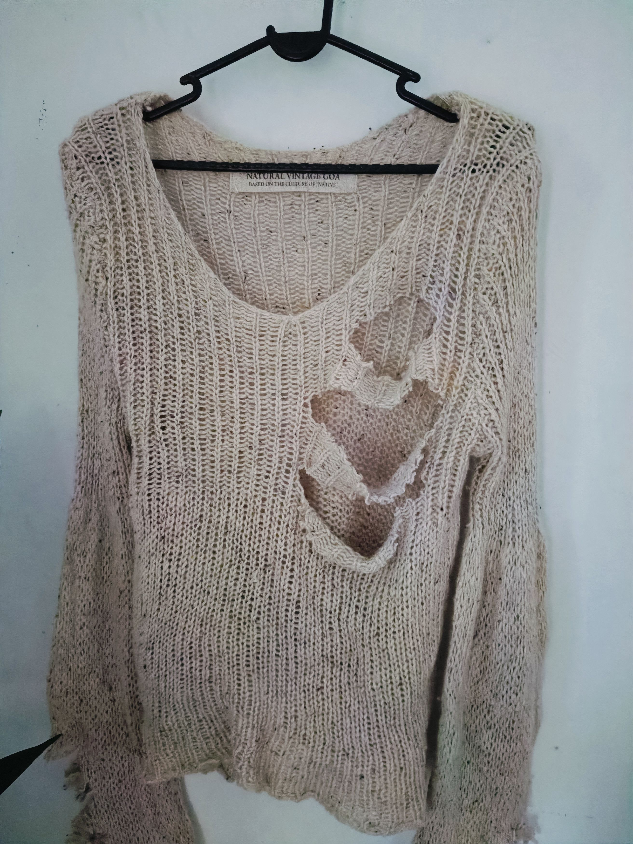 GOA Natural Vintage GOA distressed culture native knitwear Size ONE SIZE - 6 Thumbnail
