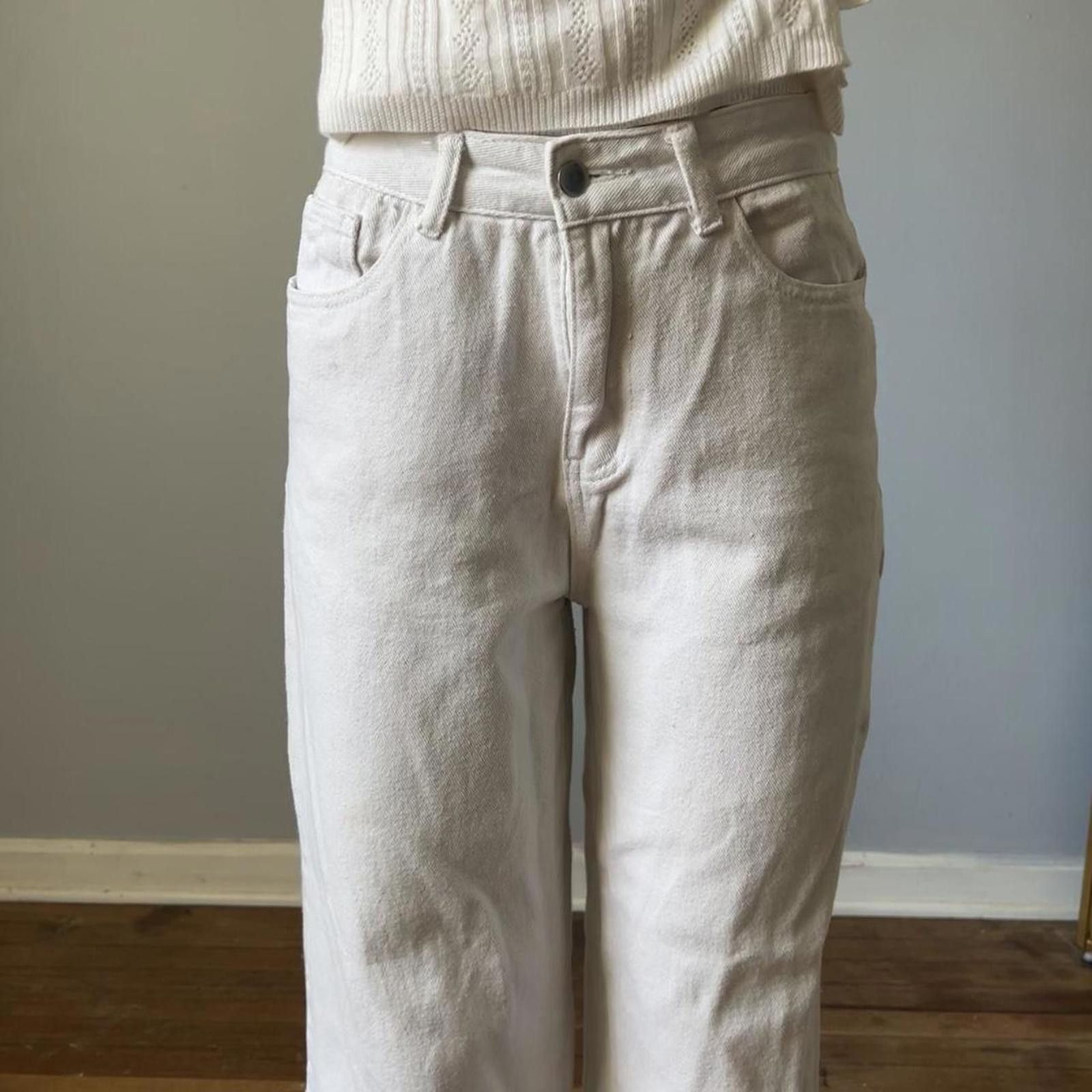 Other High-waisted white classic jeans Size 27" / US 4 / IT 40 - 6 Thumbnail