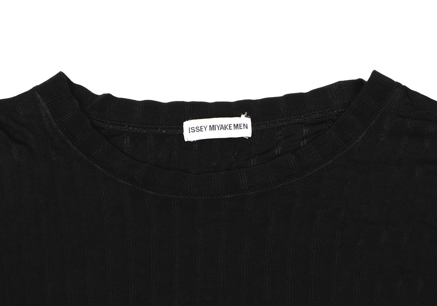 Issey Miyake Striped T-Shirt in Black, Size F Size US M / EU 48-50 / 2 - 2 Thumbnail