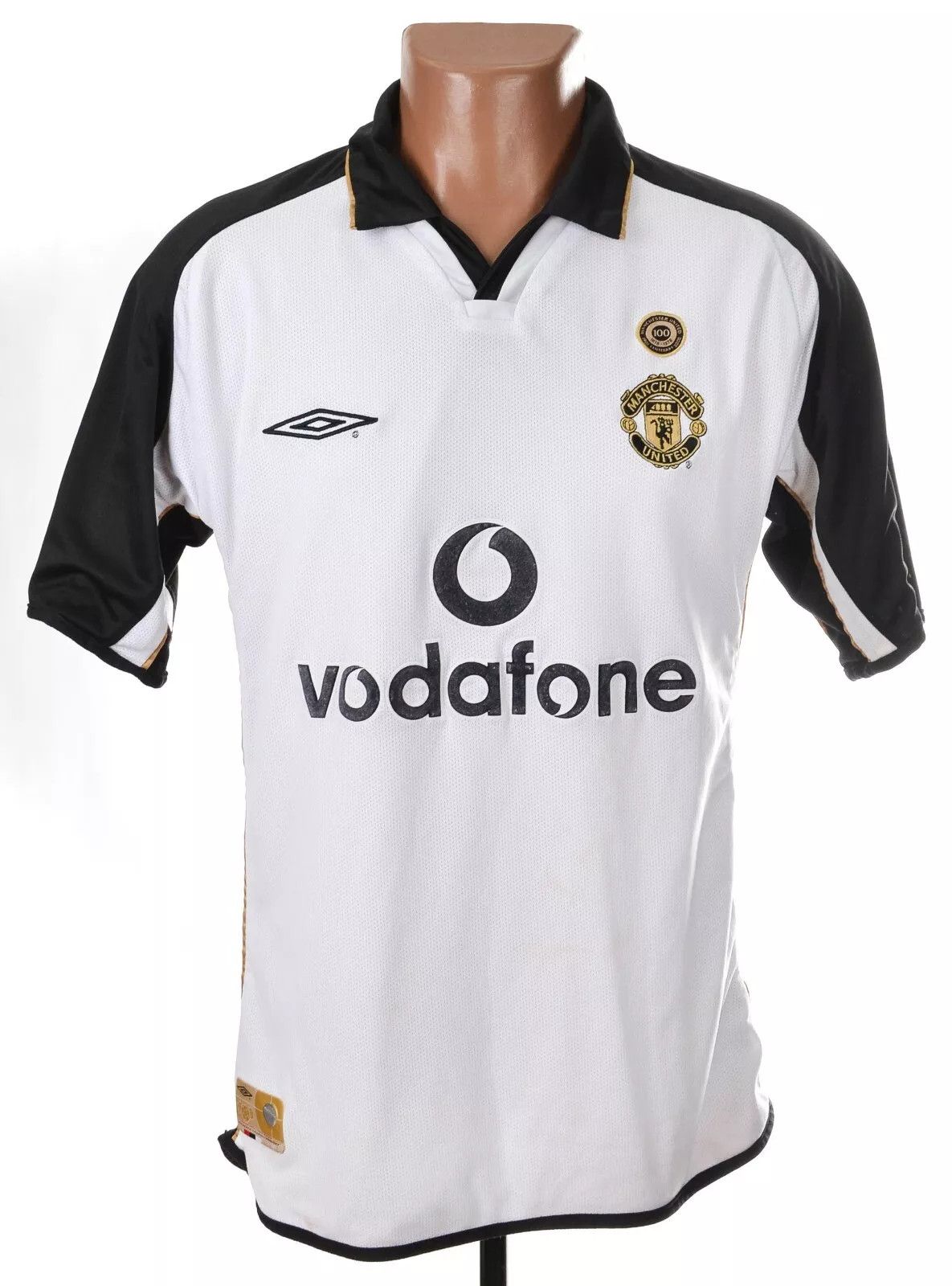 Umbro MANCHESTER UNITED 2001/2002 FOOTBALL SHIRT CENTENARY UMBRO M Size US M / EU 48-50 / 2 - 3 Thumbnail
