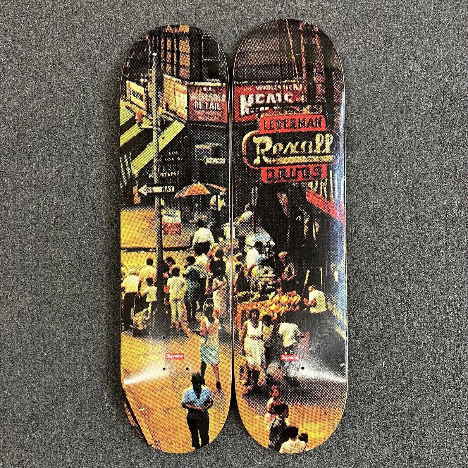 スケートボード Supreme Scarface Split Skateboard Deck Supreme Scarface Split Skateboard Art Deck by Supreme Black White