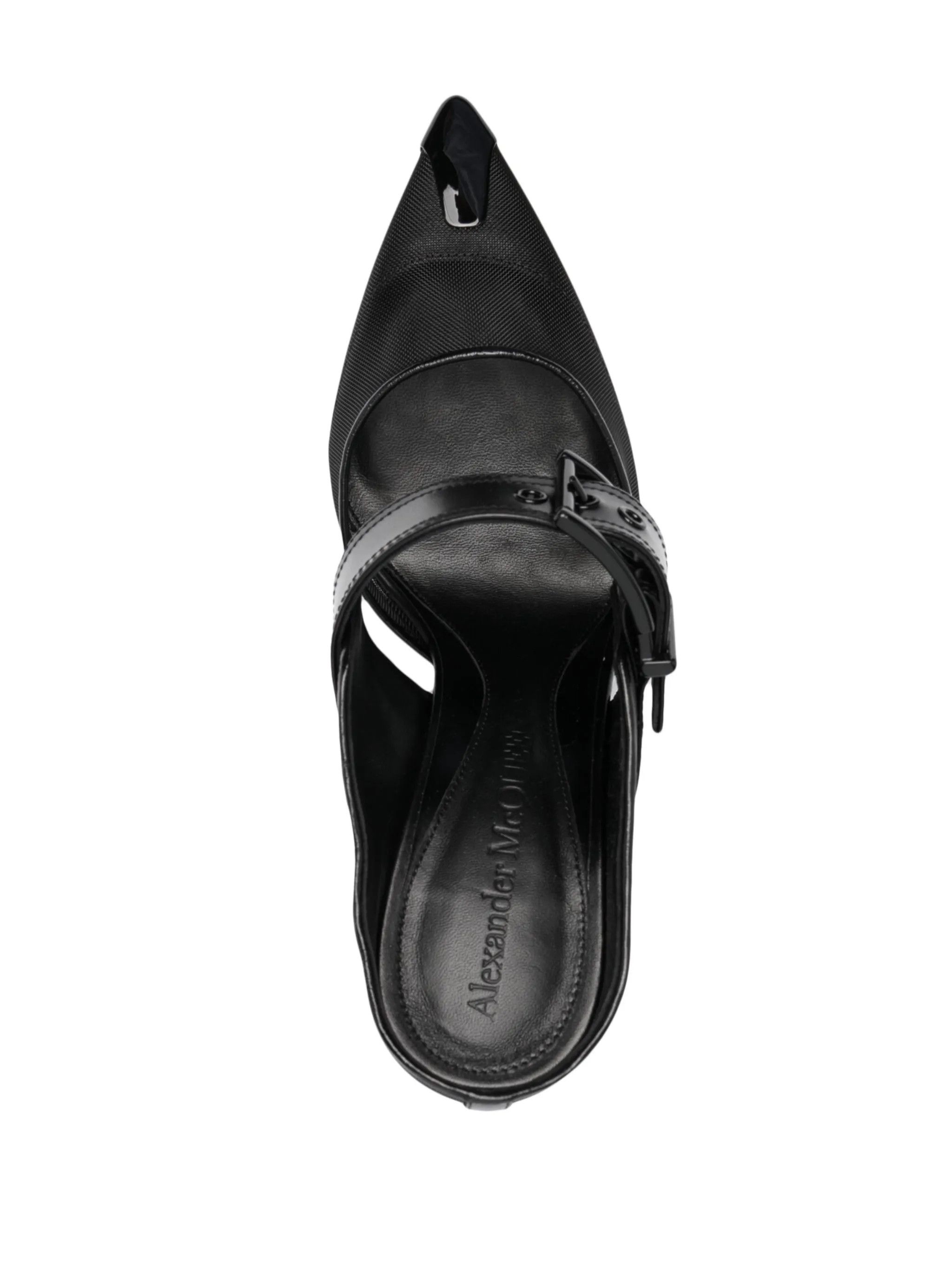 Alexander McQueen o1y0325 Mules in Black Size US 7.5 / IT 37.5 - 4 Thumbnail