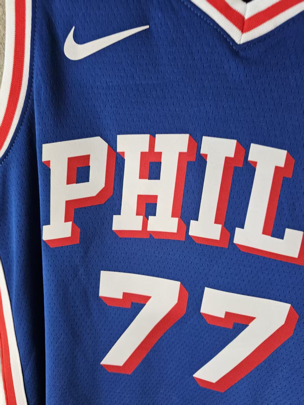 NBA 76ers 77 VJ Edgecombe Jersey 26 City Edition Size US M / EU 48-50 / 2 - 3 Thumbnail