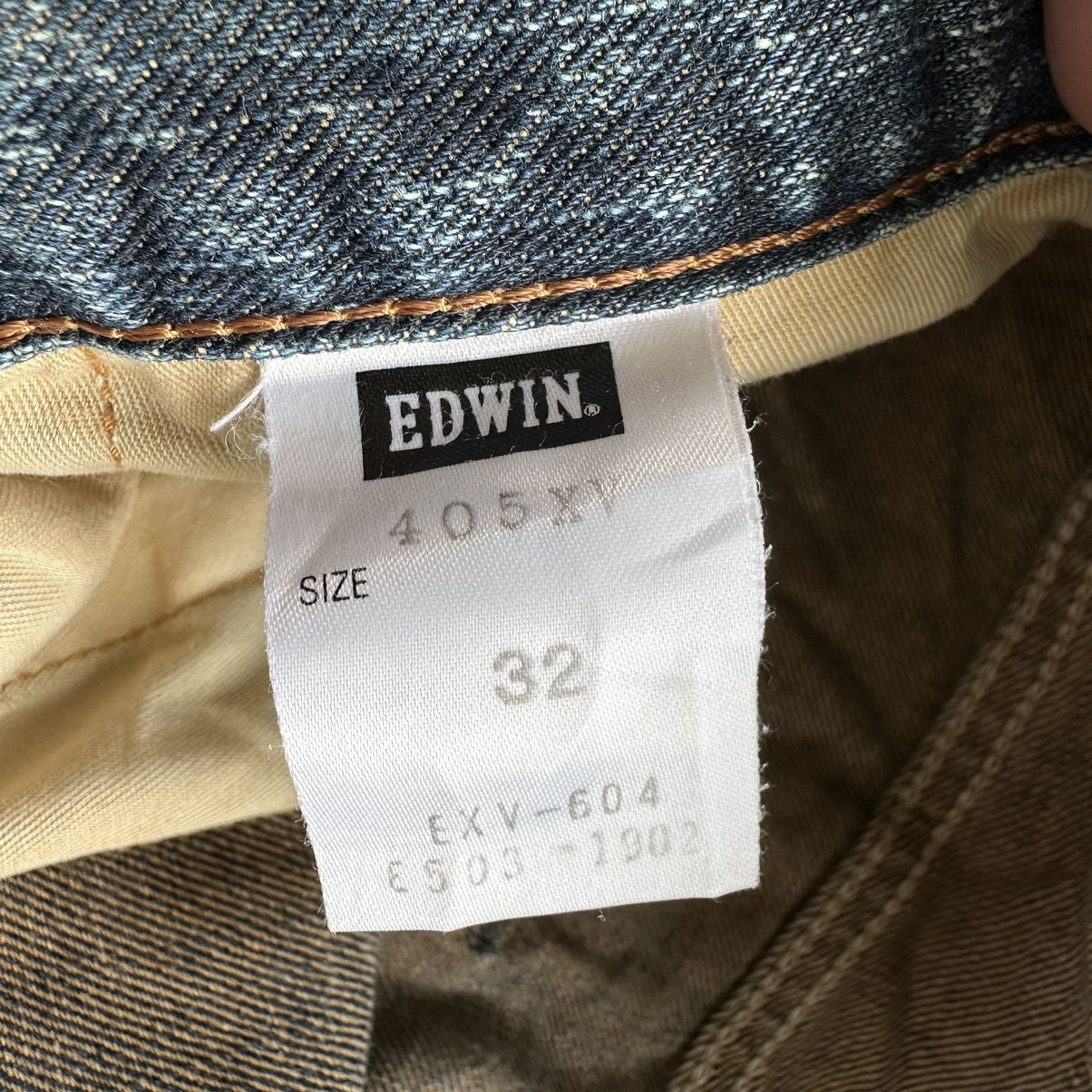 Japanese Brand Vintage Edwin Distressed Faded Denim Jean Pant W34 Size US 34 / EU 50 - 6 Thumbnail