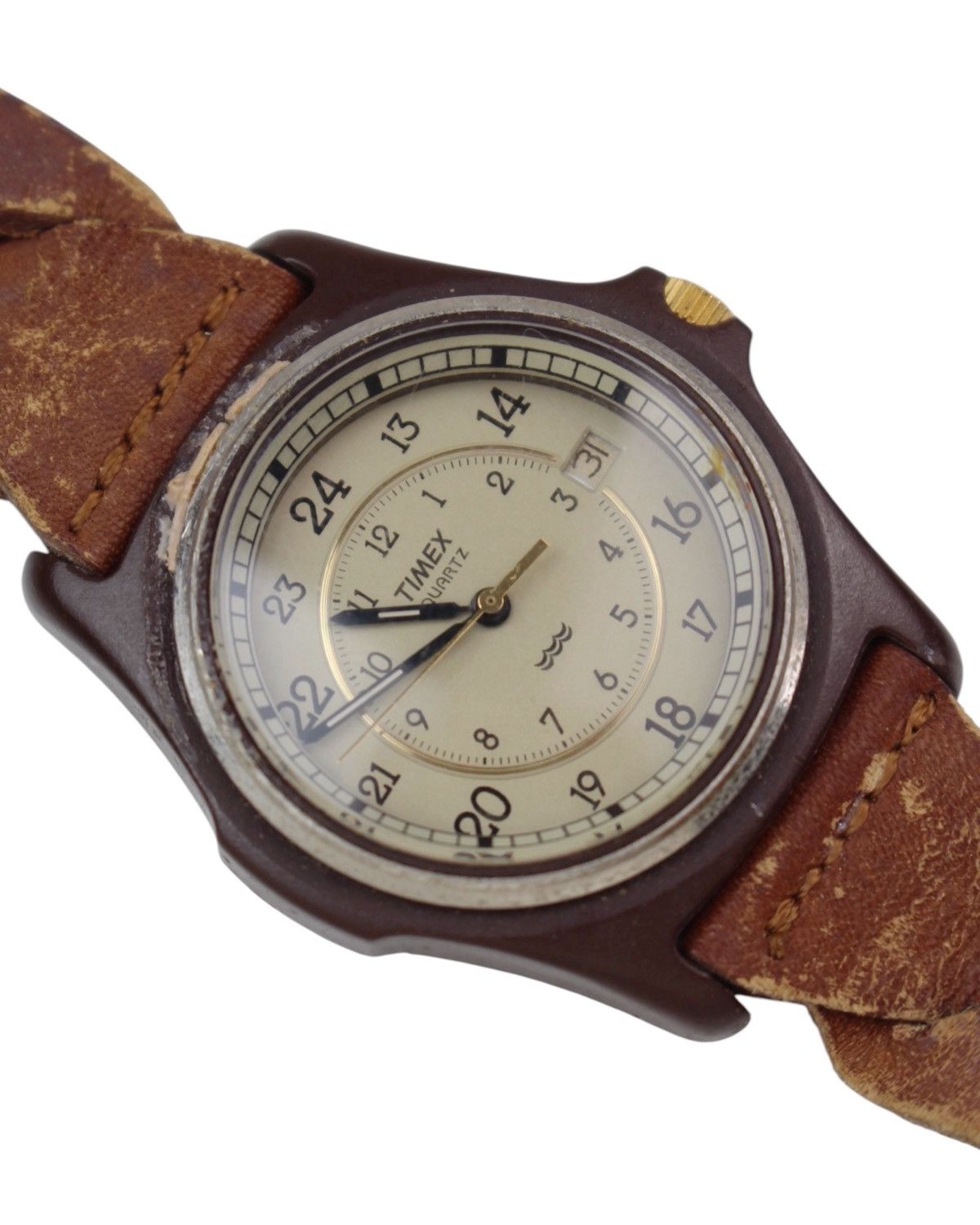 Timex 2000S TIMEX MILITARY QUARTZ – BROKEN-IN LEATHER STRAP Size ONE SIZE - 3 Thumbnail